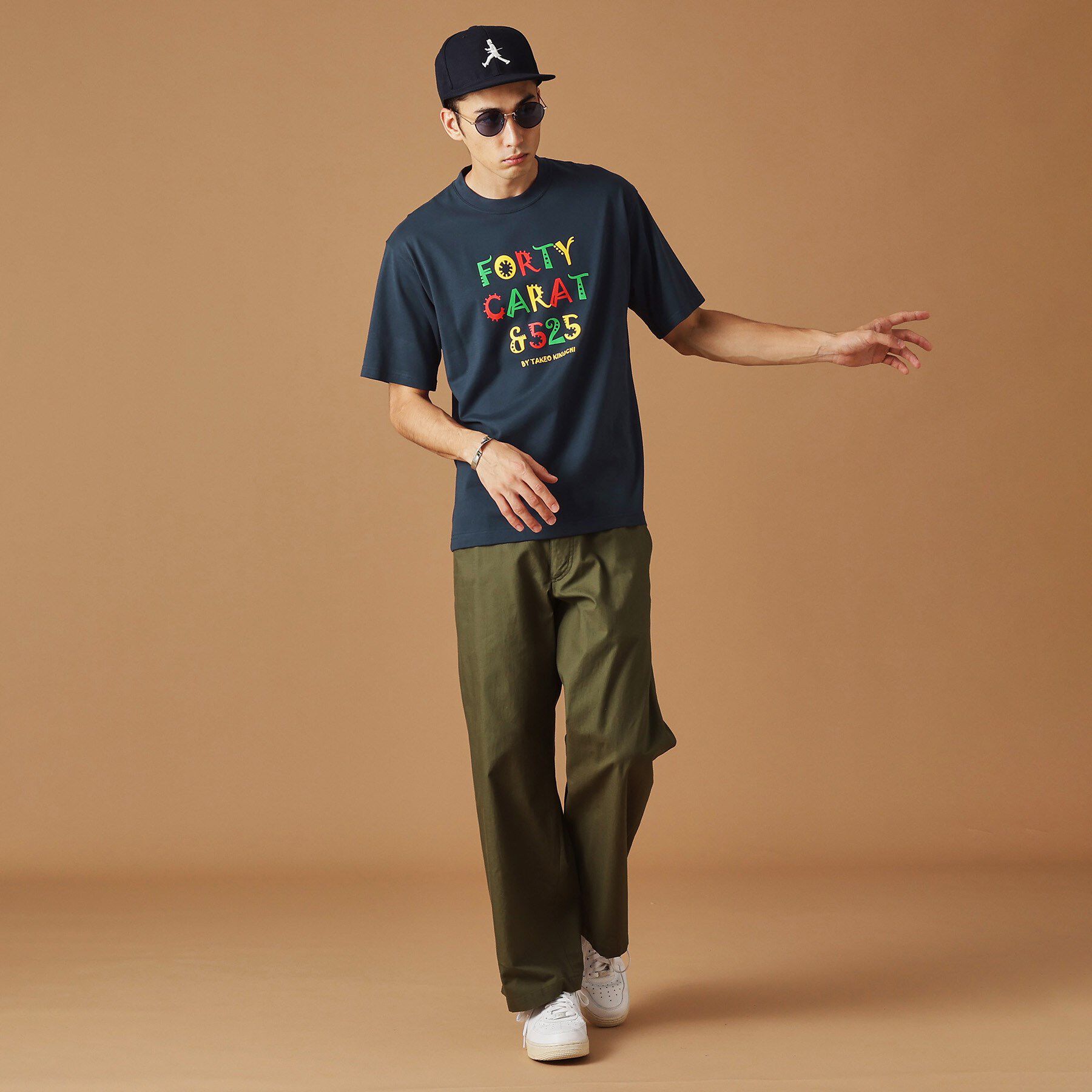 40CARATS&525「【Sサイズ～】レゲエ調プリント半袖Tシャツ」|Tシャツ・カットソー|