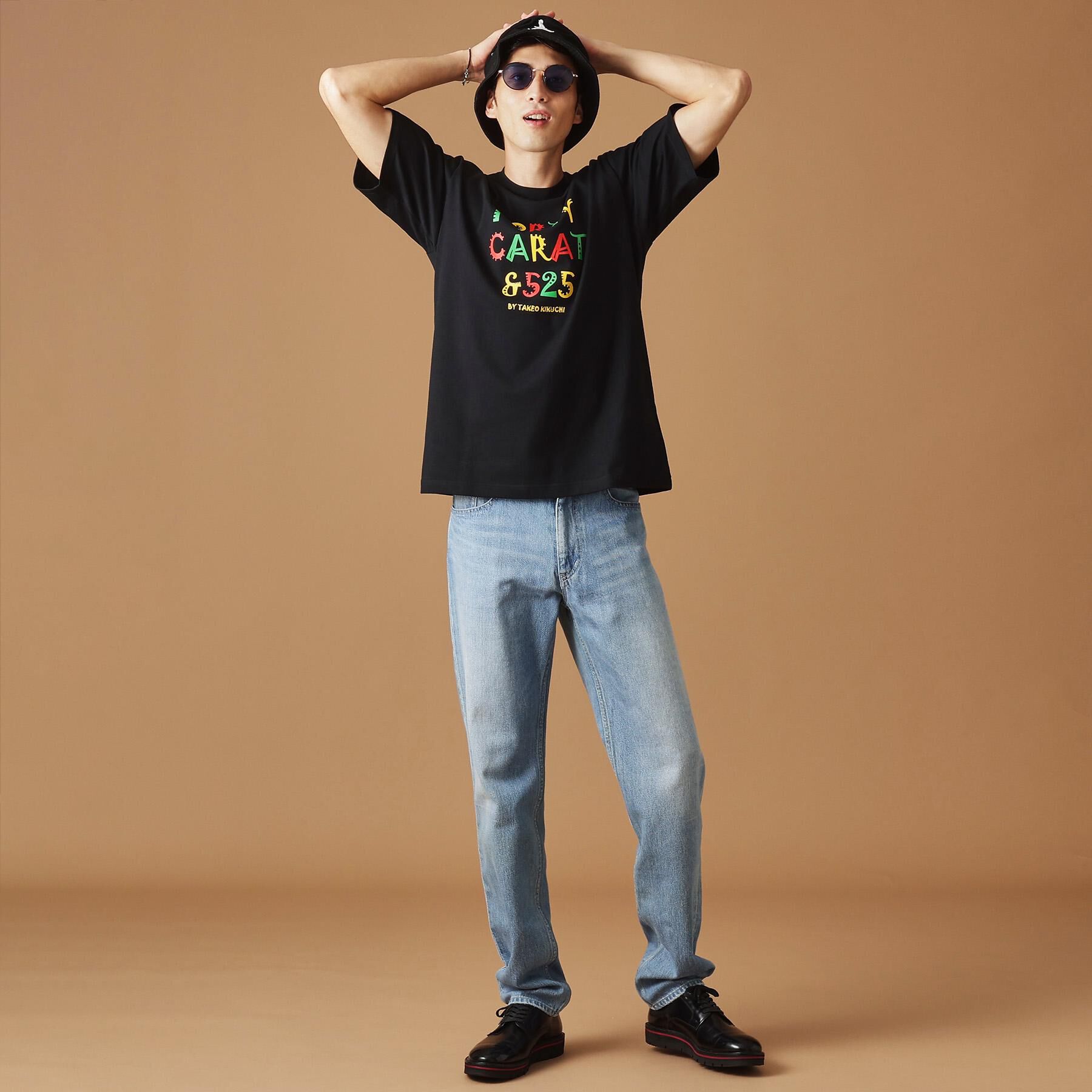 40CARATS&525「【Sサイズ～】レゲエ調プリント半袖Tシャツ」|Tシャツ・カットソー|