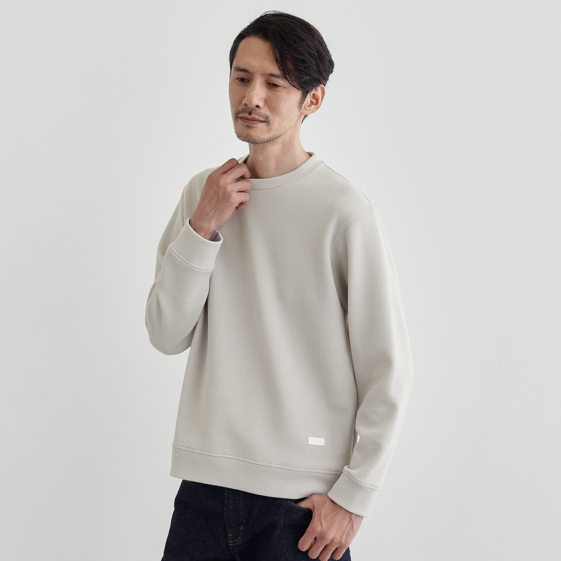 TAKEO KIKUCHI「【尾州織】クルーネック カットソー」|Tシャツ・カットソー|