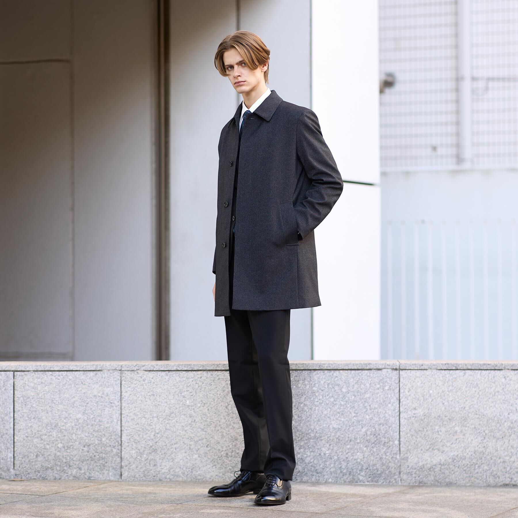 TAKEO KIKUCHI「【ダウンライナー付き】メランジ ステンカラー コート」|ステンカラーコート|