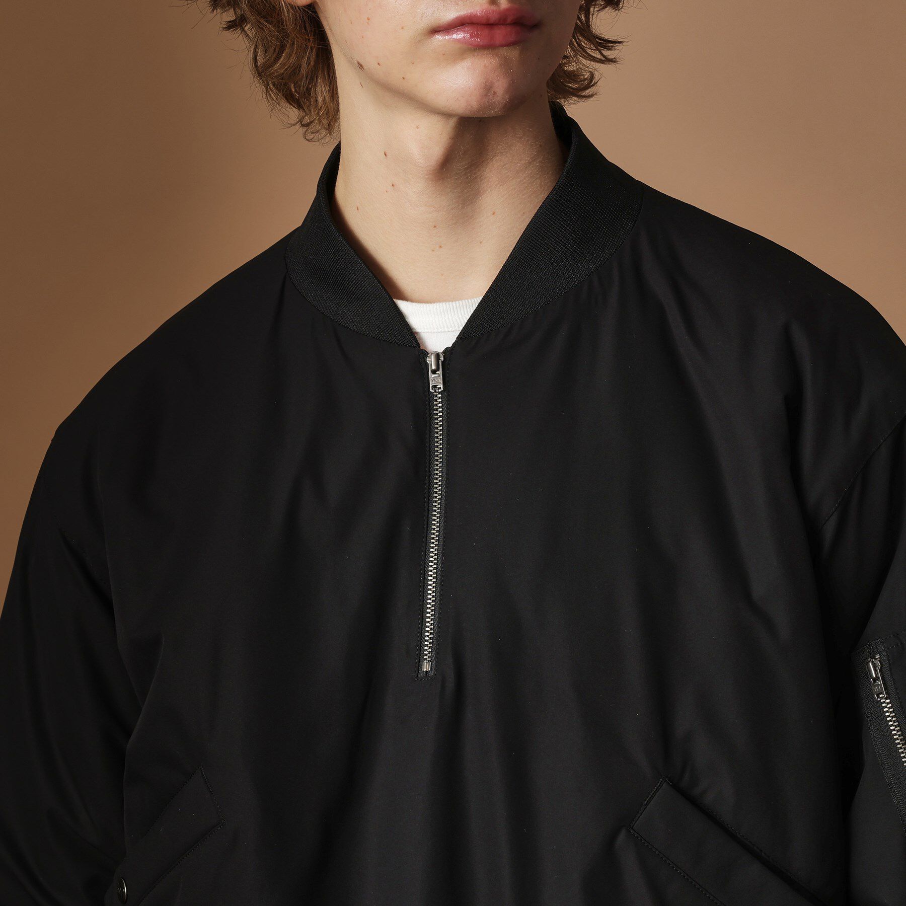 40CARATS&525「【Sサイズ～】MA－1風中わた入りプルオーバーブルゾン」|ブルゾン・スタジャン|