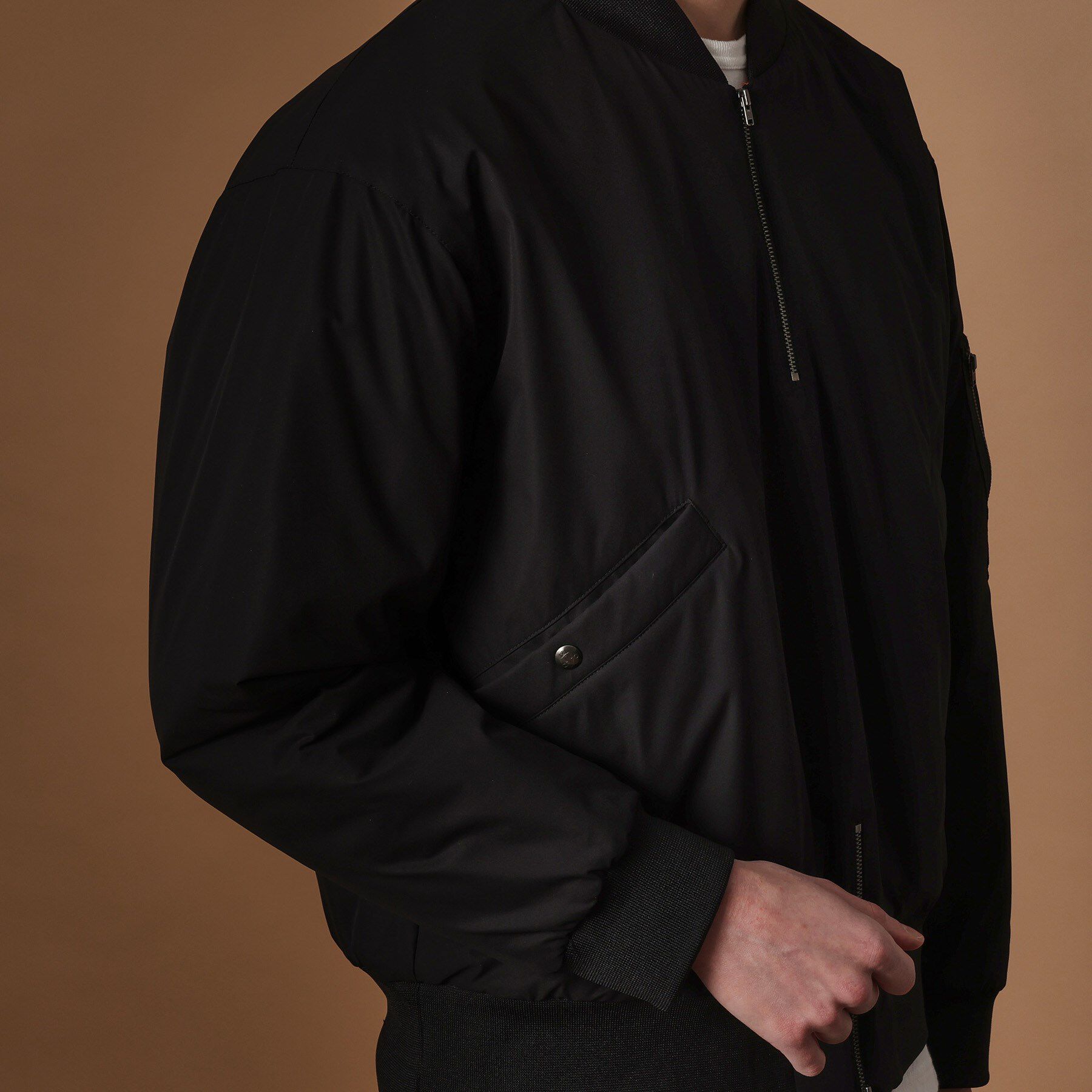 40CARATS&525「【Sサイズ～】MA－1風中わた入りプルオーバーブルゾン」|ブルゾン・スタジャン|