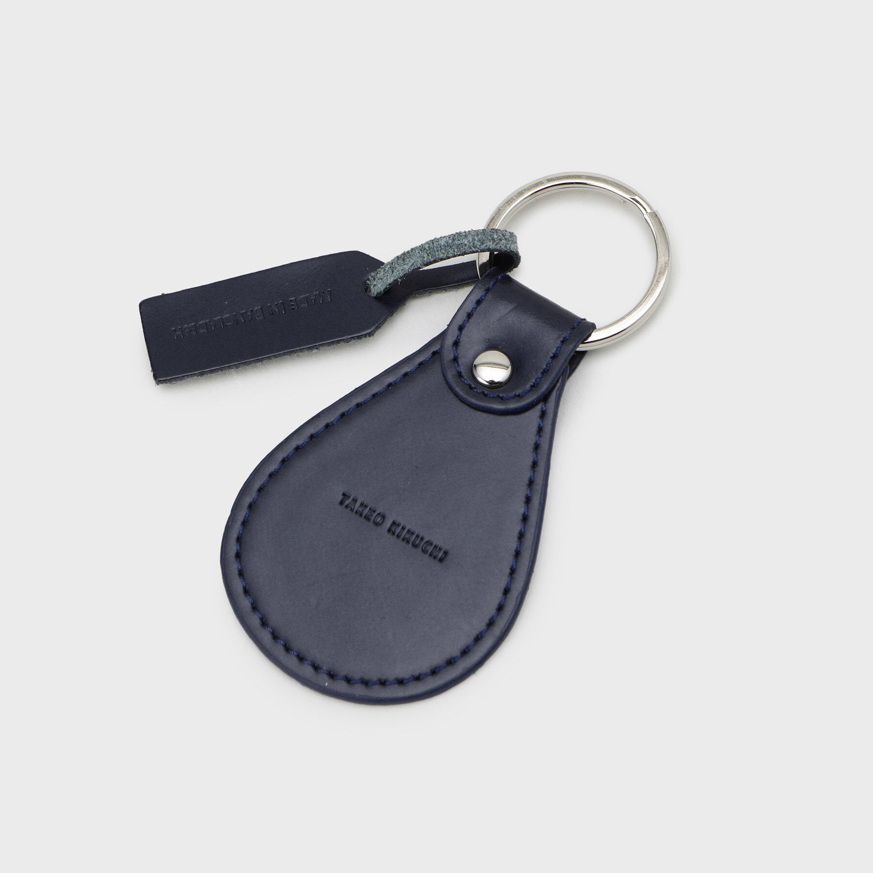 TAKEO KIKUCHI「【ブライドルレザー】ドロップキーホルダー」|キーケース|ネイビー(094)