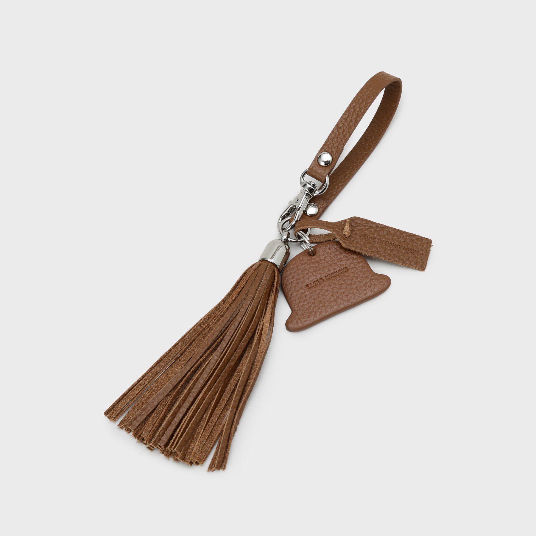 TAKEO KIKUCHI「【シュリンクレザー】ボーラーハットタッセルチャーム」|キーケース|キャメルブラウン(0