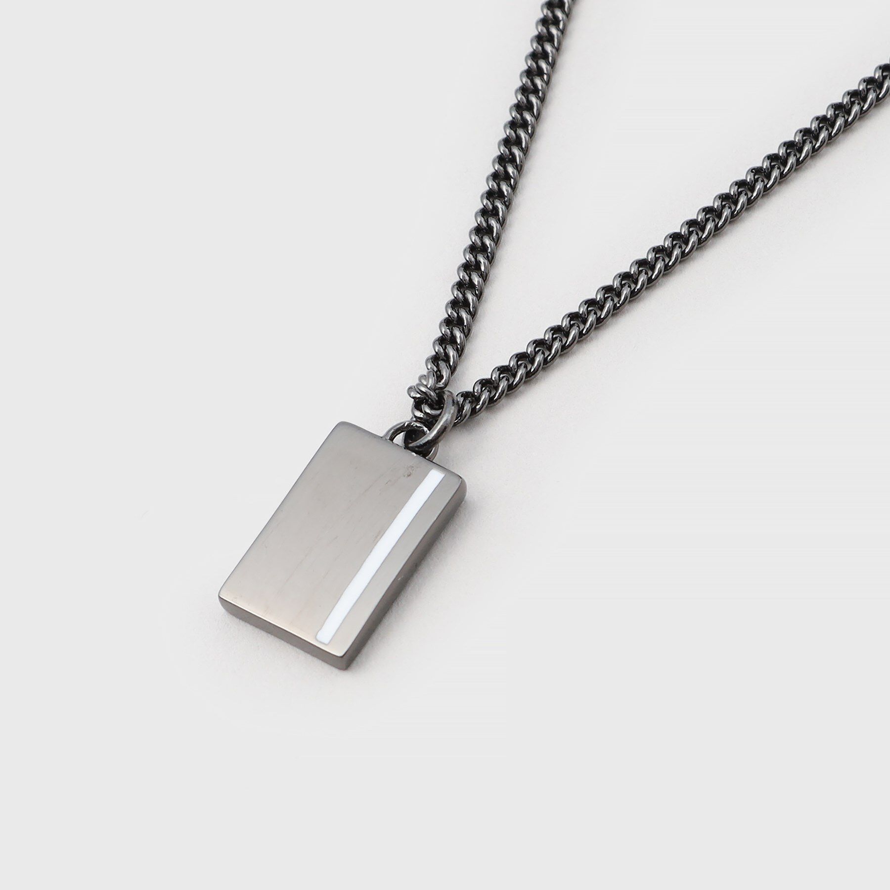 TAKEO KIKUCHI「モノトーンエポラインネックレス」|ネックレス|ブラックシルバー(0