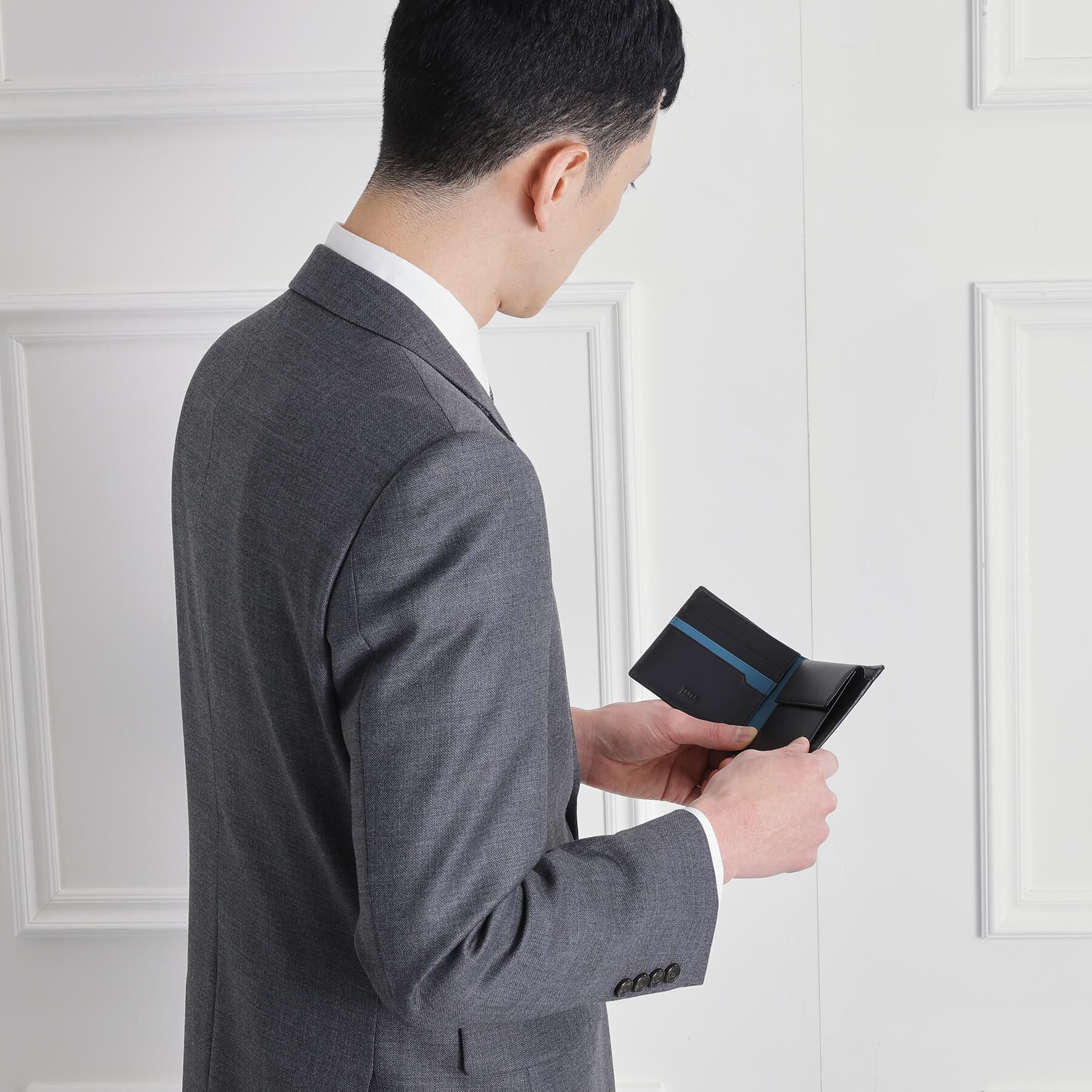 TAKEO KIKUCHI「【リップルグレイン】フォールドエッジ財布」|財布|