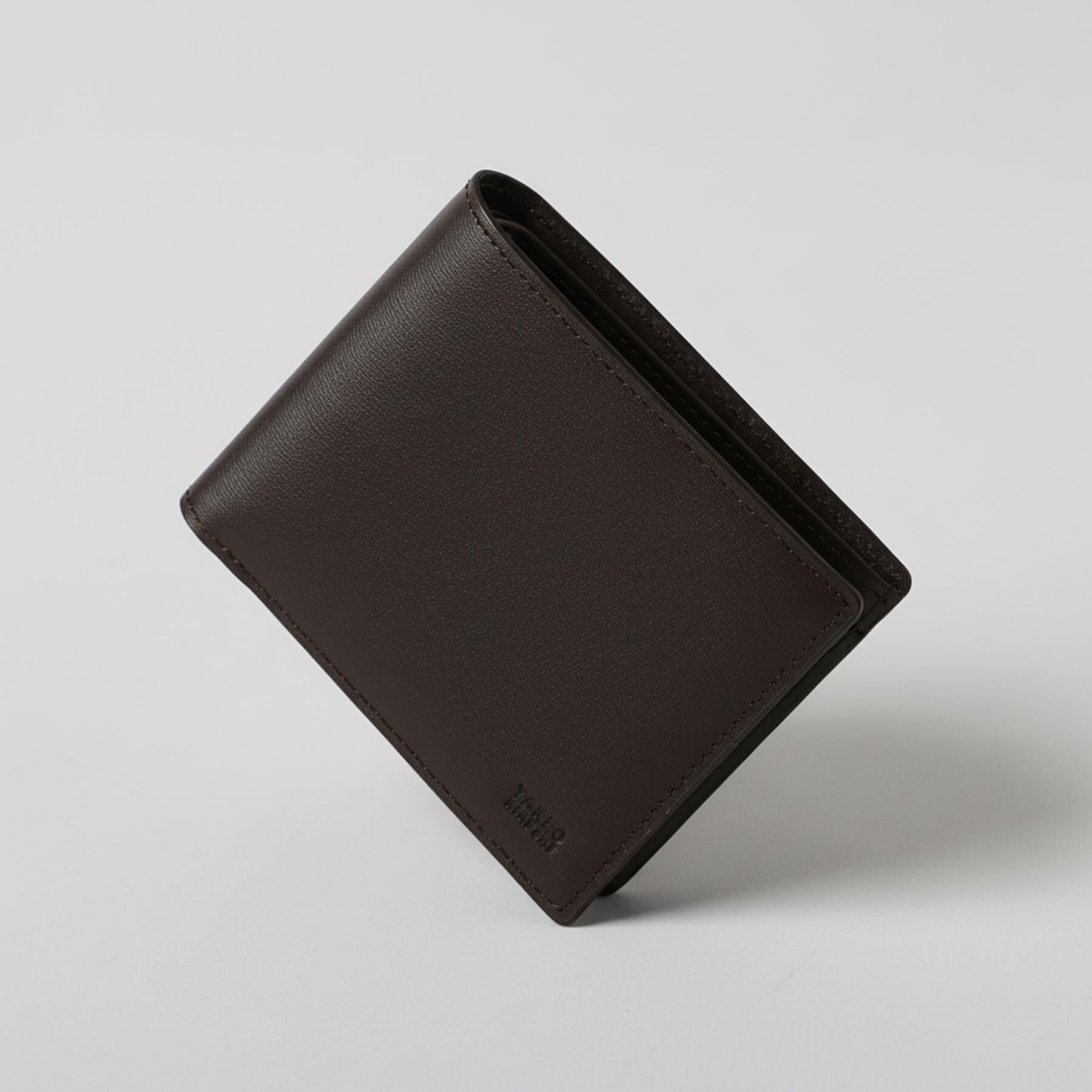 TAKEO KIKUCHI「【リップルグレイン】フォールドエッジ財布」|財布|ブラウン(043)