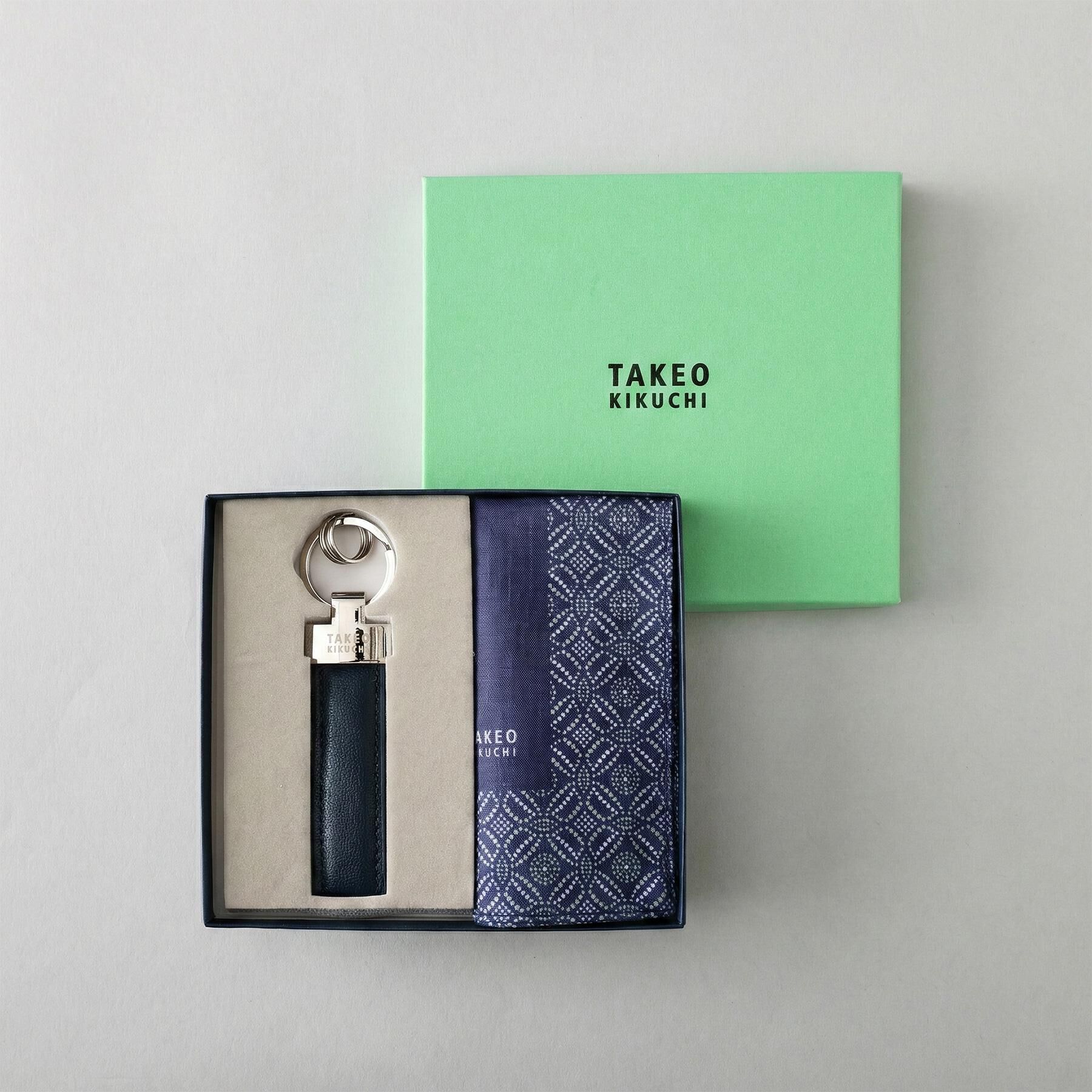 TAKEO KIKUCHI「ハンカチキーホルダーセット」|その他|ブルー(193)