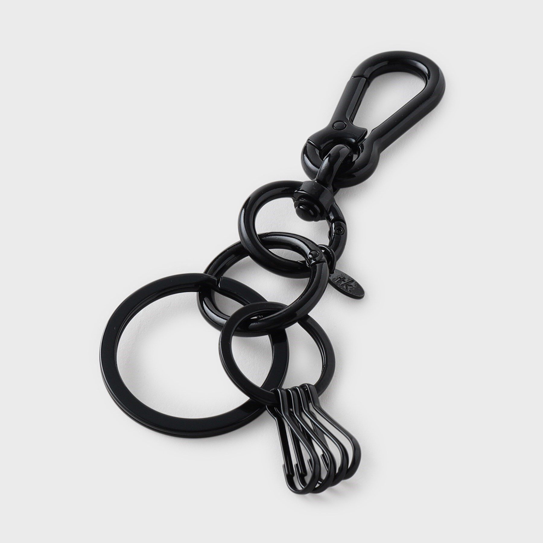 tk.TAKEO KIKUCHI「カラビナキーホルダー」|キーケース|ブラック(019)