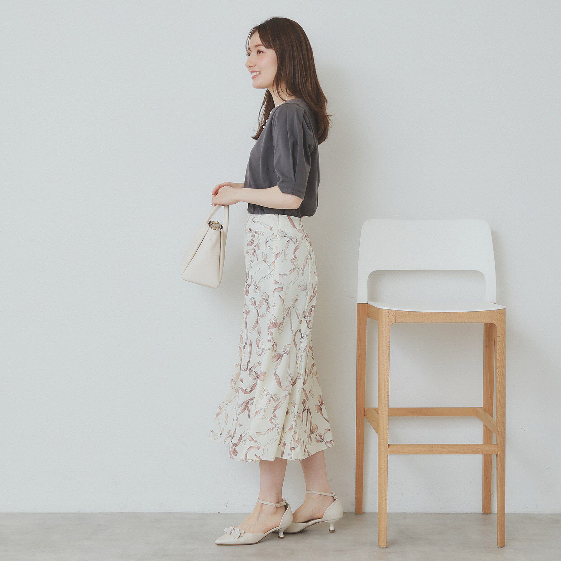 index「《10色展開/XS-LLサイズ》コットンスムースタックスリーブトップス【UV/接触冷感/洗濯機洗い可」|Tシャツ・カットソー|