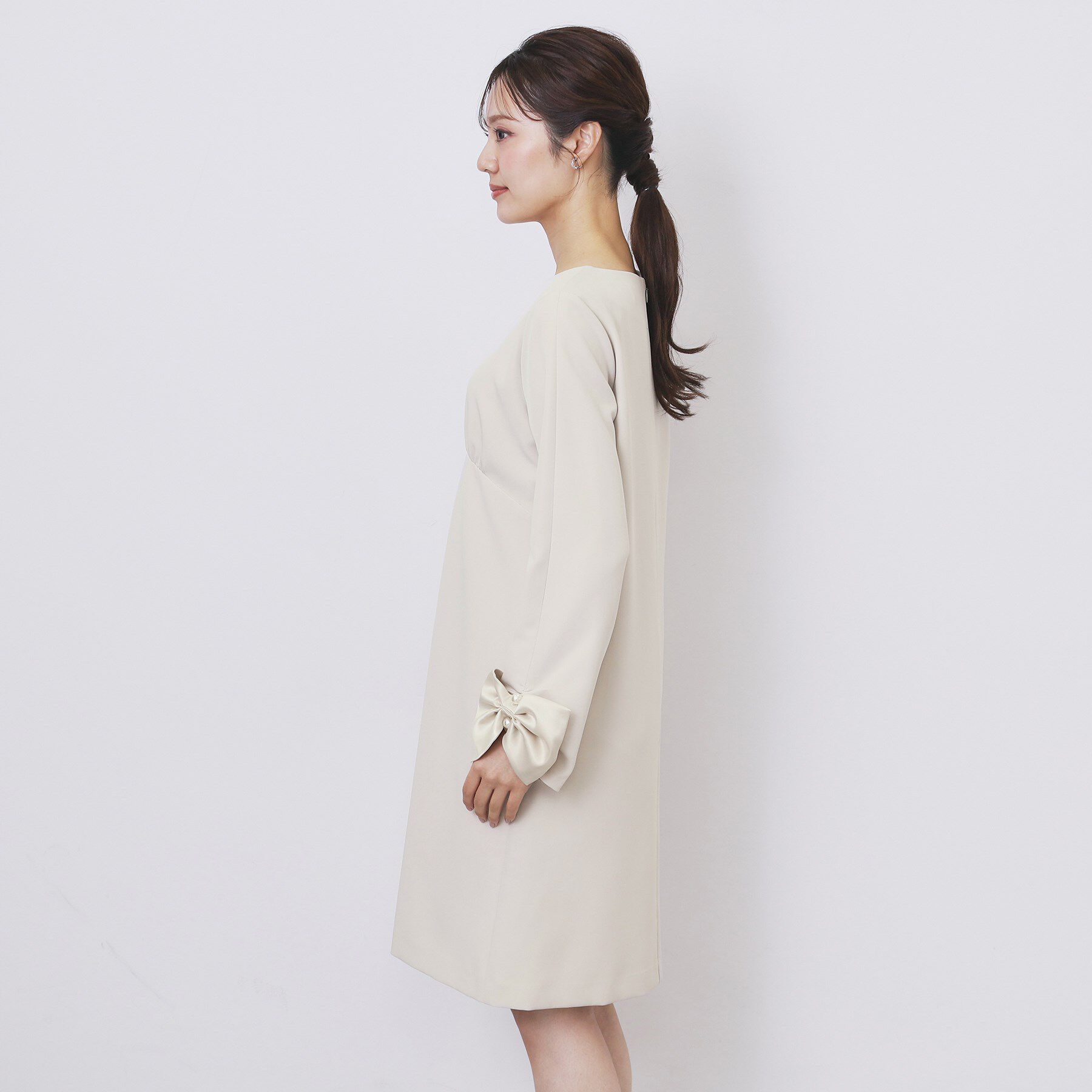 index「ダブルクロスリボンスリーブワンピース【洗濯機OK】」|ワンピース|