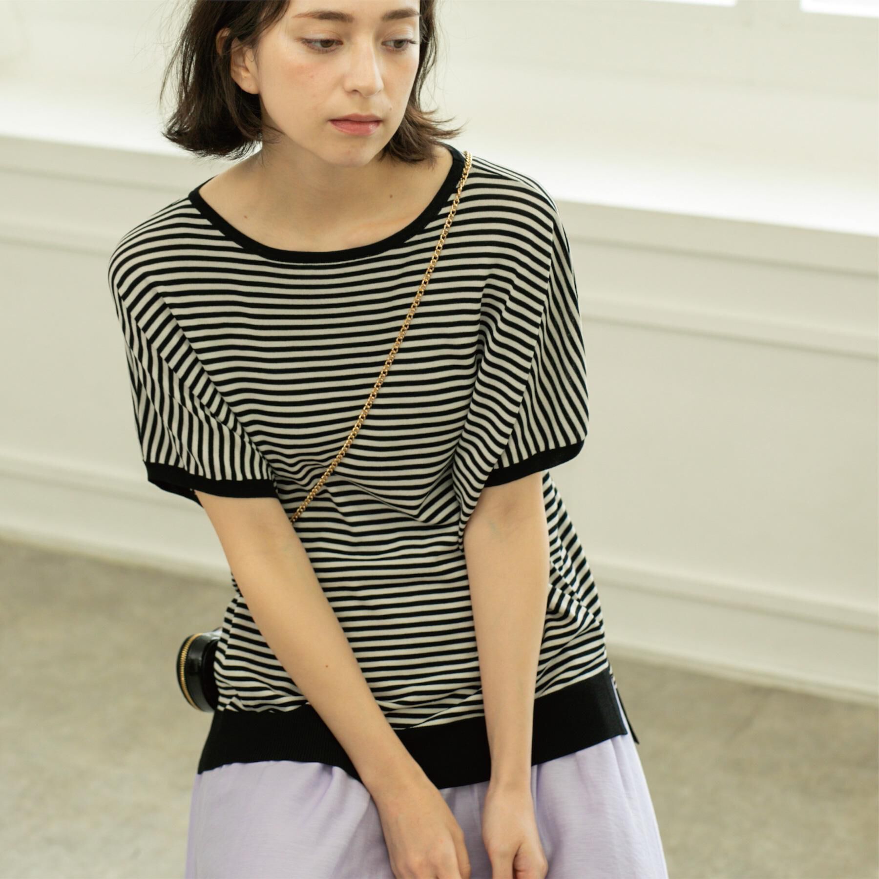 OPAQUE.CLIP「《6色展開/S-LLサイズ》ドルマンスリーブニット【UV/接触冷感/洗濯機洗い可/抗ピル】」|ニット・セーター|