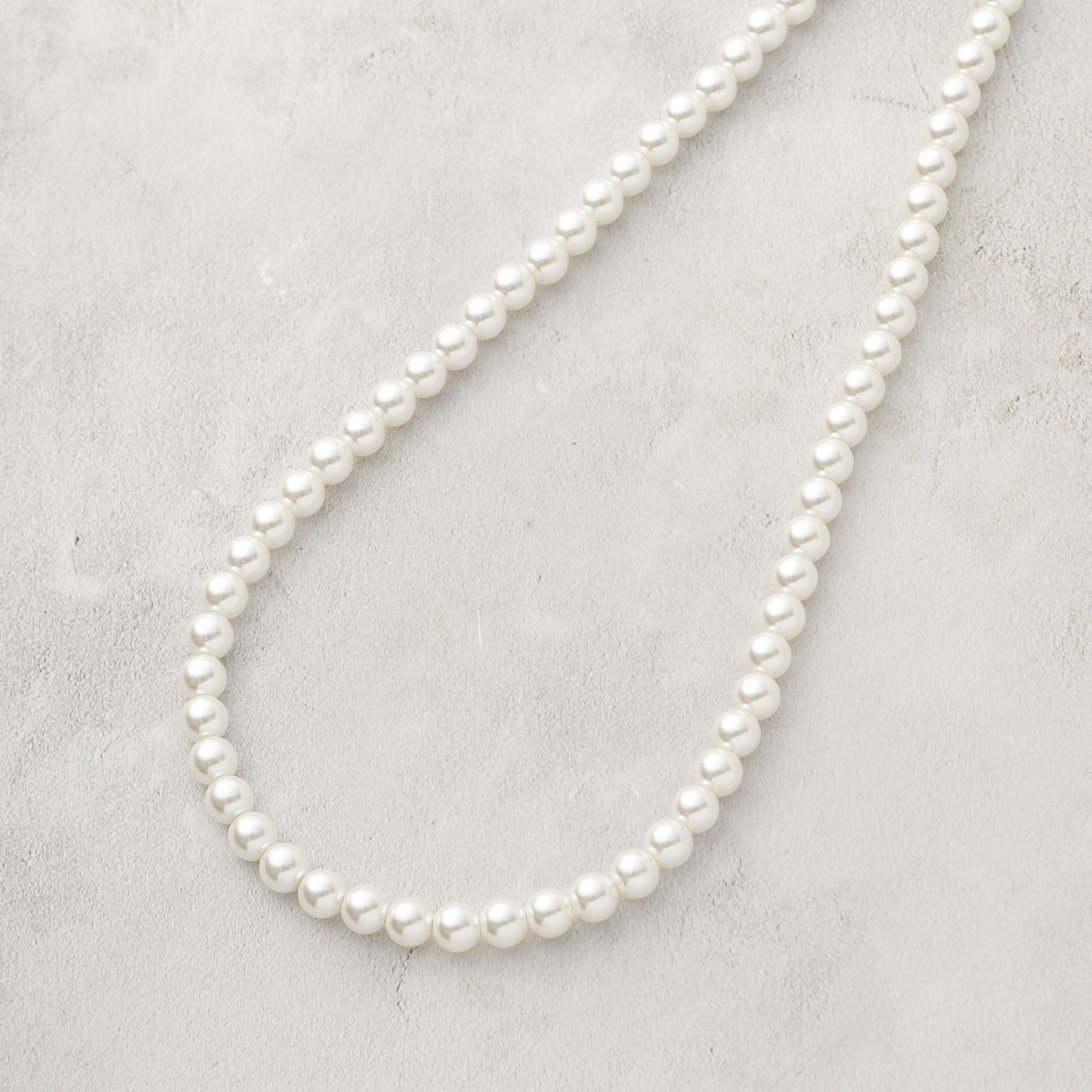 OPAQUE.CLIP「ガラスパールショートネックレス」|ネックレス|