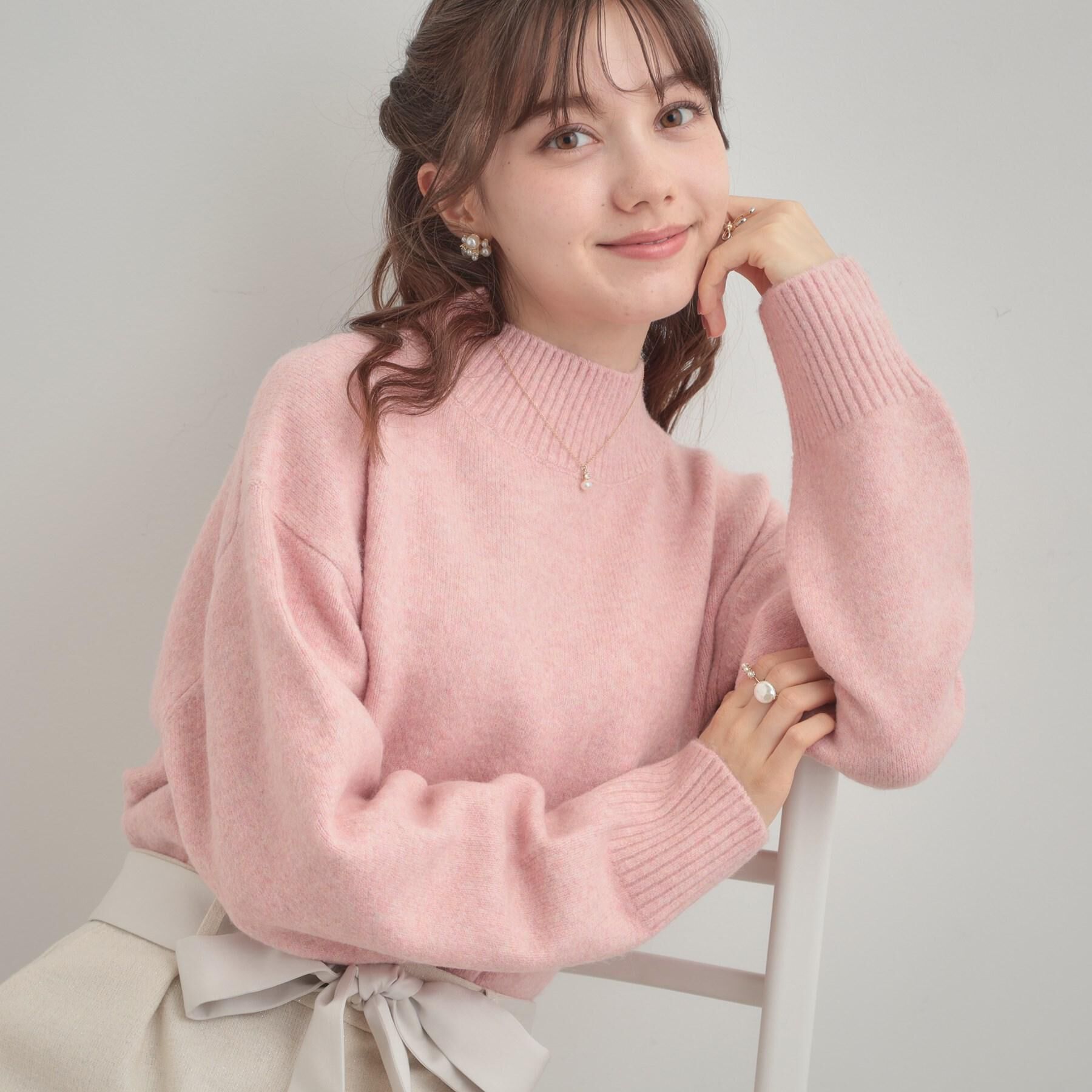 Couture broach「【5色展開】やわらかヤクライクニット」|ニット・セーター|ピンク(071)