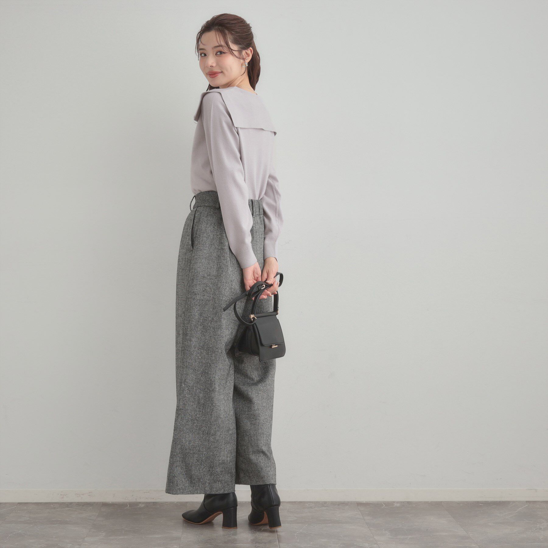 Couture broach「リボンカラーデザインニット」|ニット・セーター|