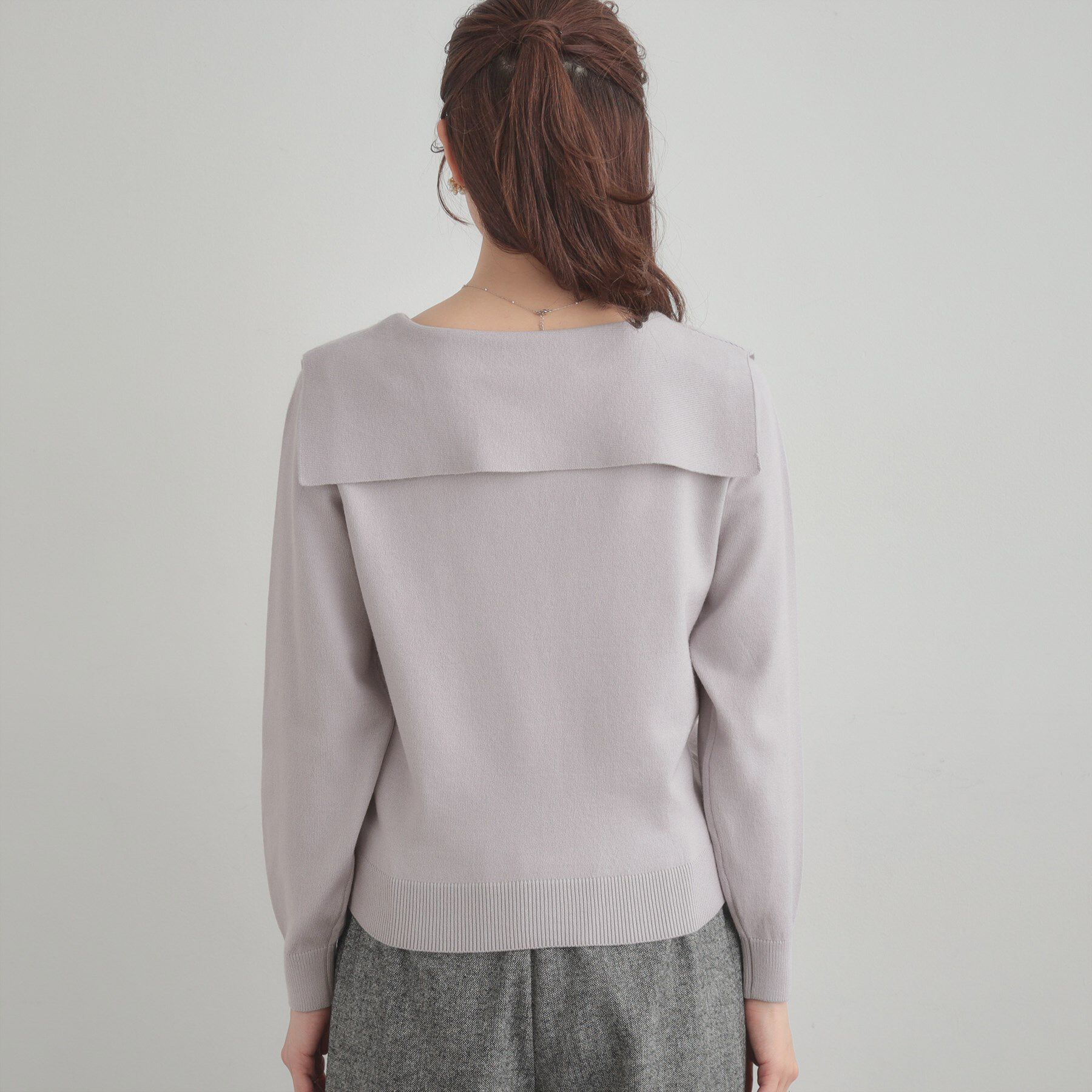 Couture broach「リボンカラーデザインニット」|ニット・セーター|