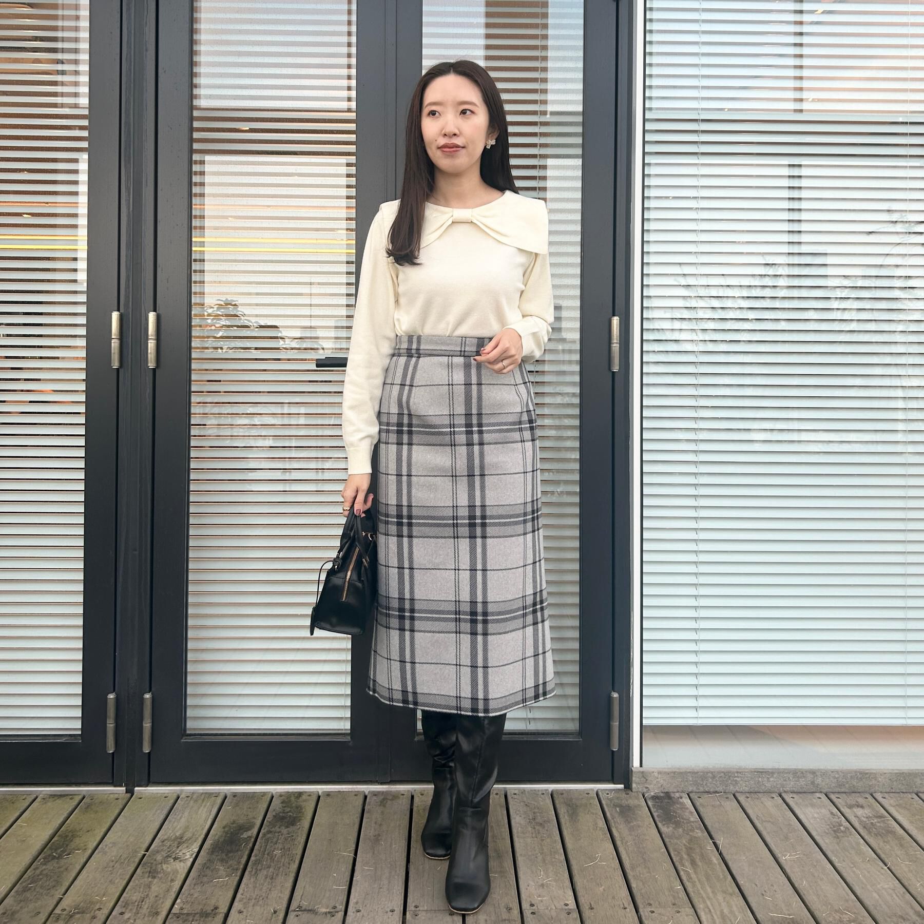 Couture broach「リボンカラーデザインニット」|ニット・セーター|