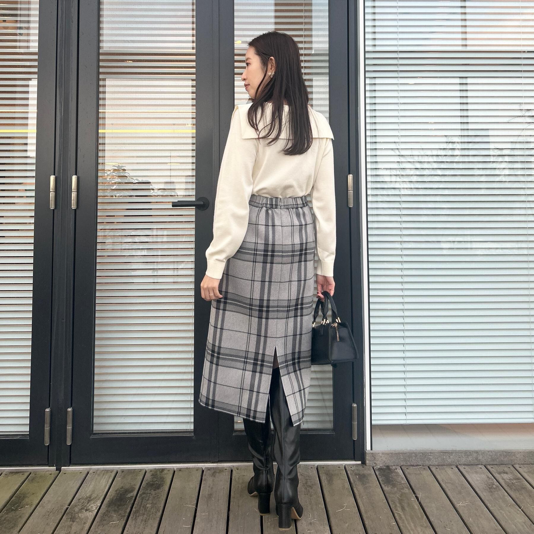 Couture broach「リボンカラーデザインニット」|ニット・セーター|