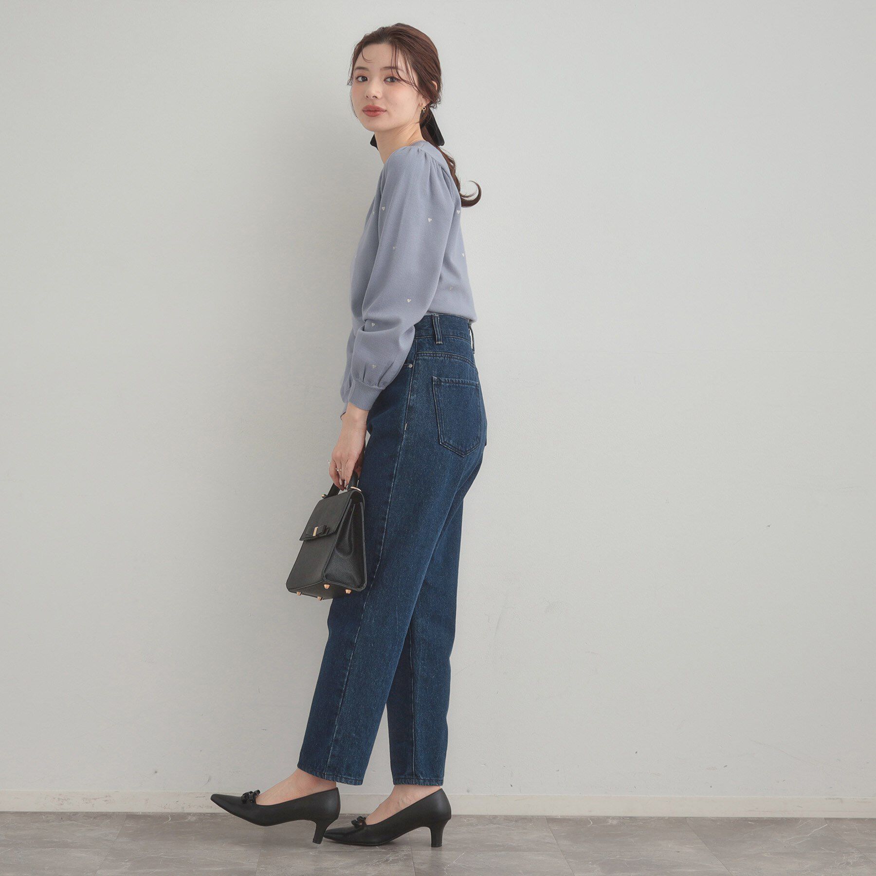 Couture broach「【着映え】ハートドットラメ刺繍ニット」|ニット・セーター|