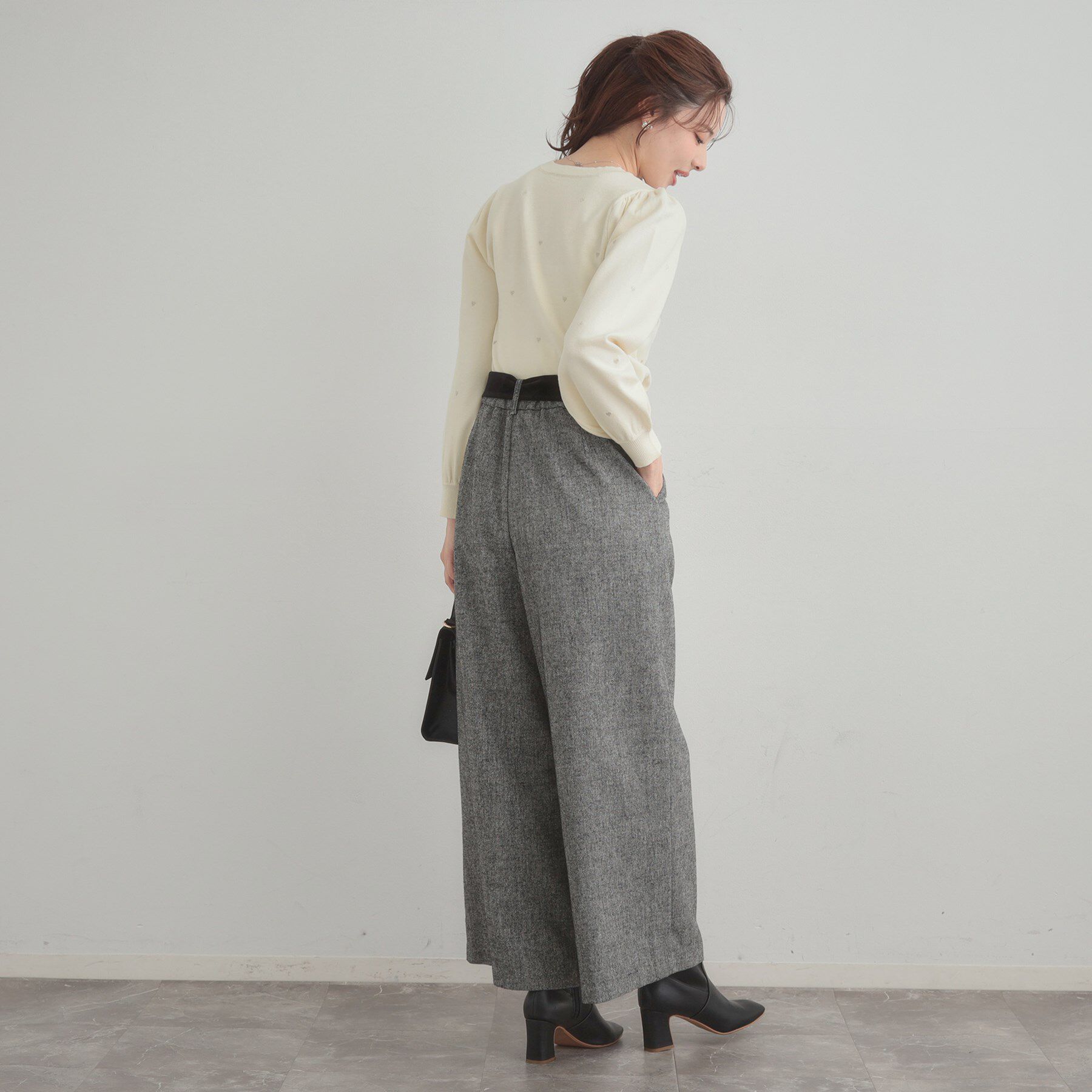 Couture broach「【着映え】ハートドットラメ刺繍ニット」|ニット・セーター|