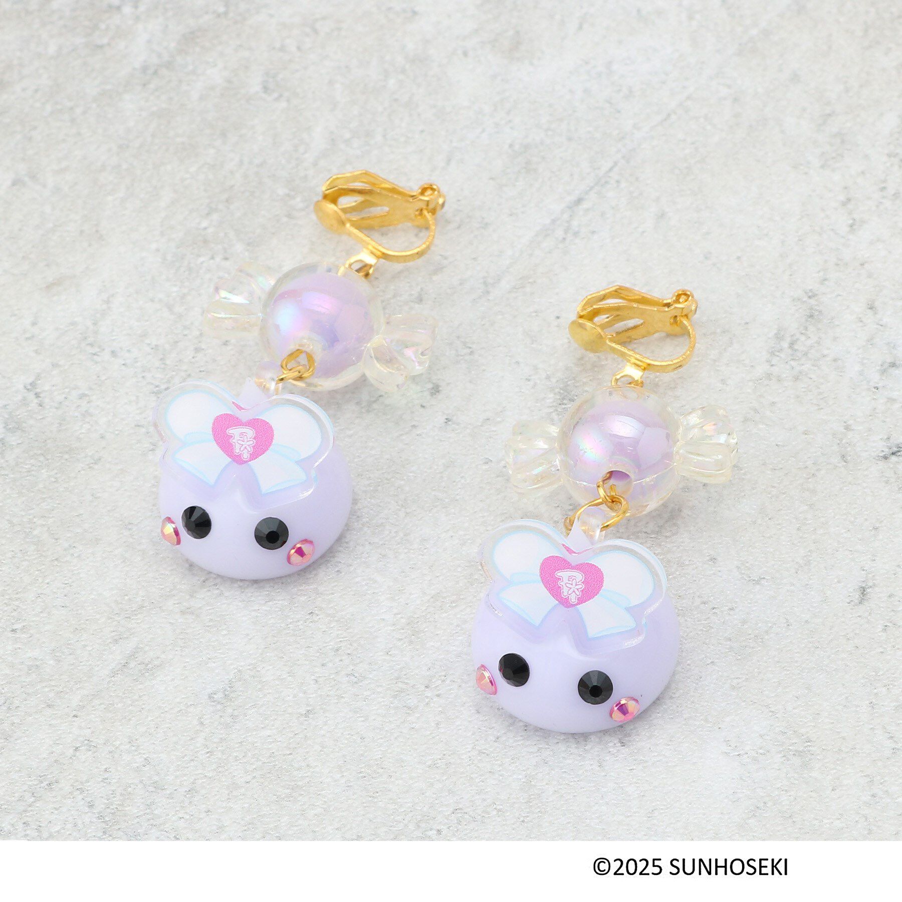 PINK-latte「◆【サン宝石ほっぺちゃんコラボ】イヤリング」|イヤリング|パープル(081)