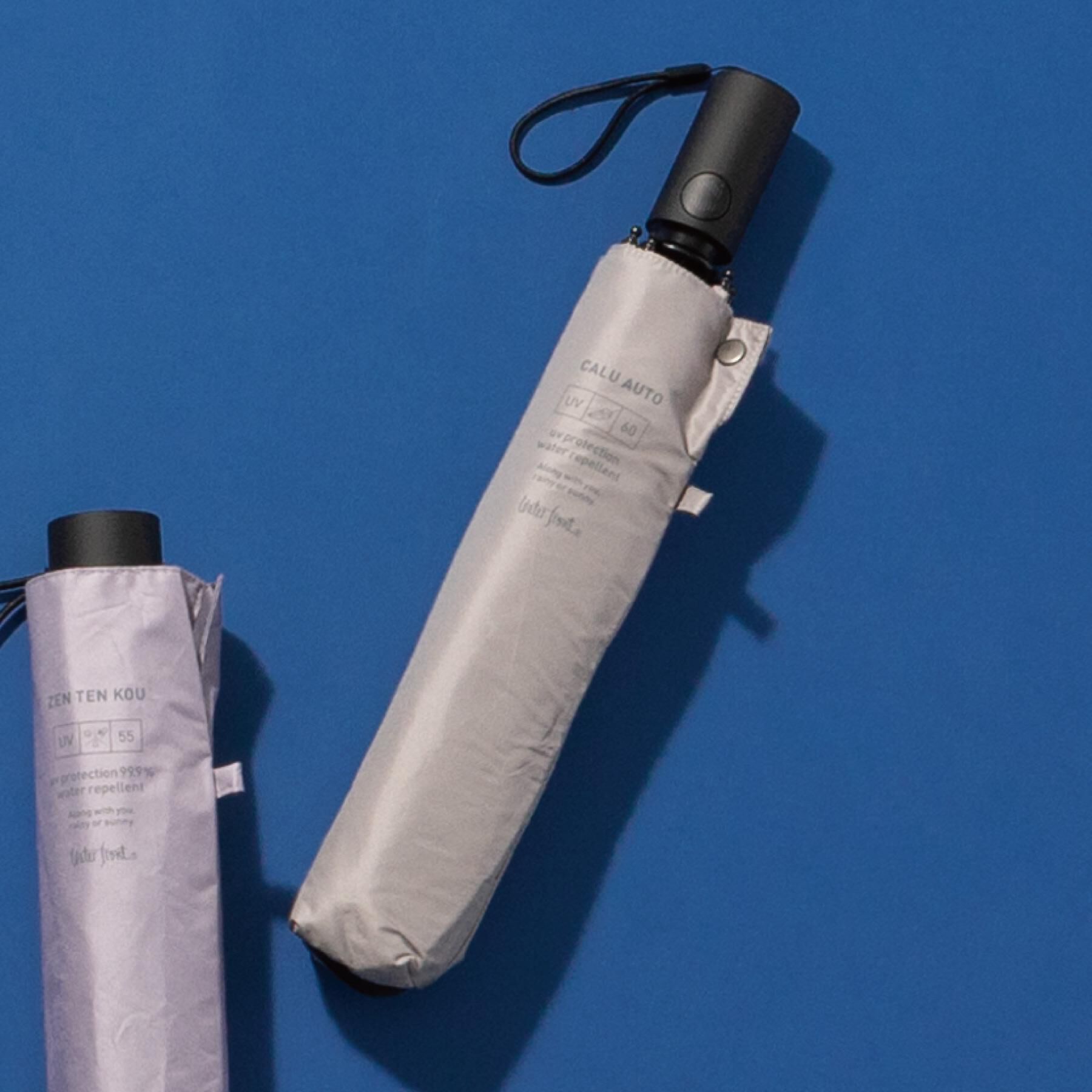 THE SHOP TK「晴雨兼用カルオートおりたたみ傘　UVケア」|傘|グレー(712)