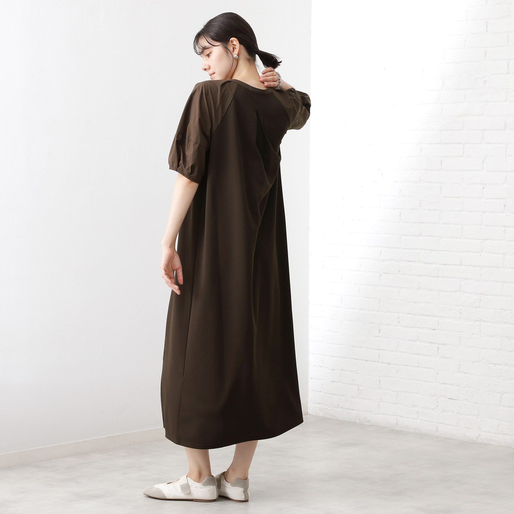 THE SHOP TK「【WEB限定】ドッキングカットソーワンピース【洗える】」|ワンピース|