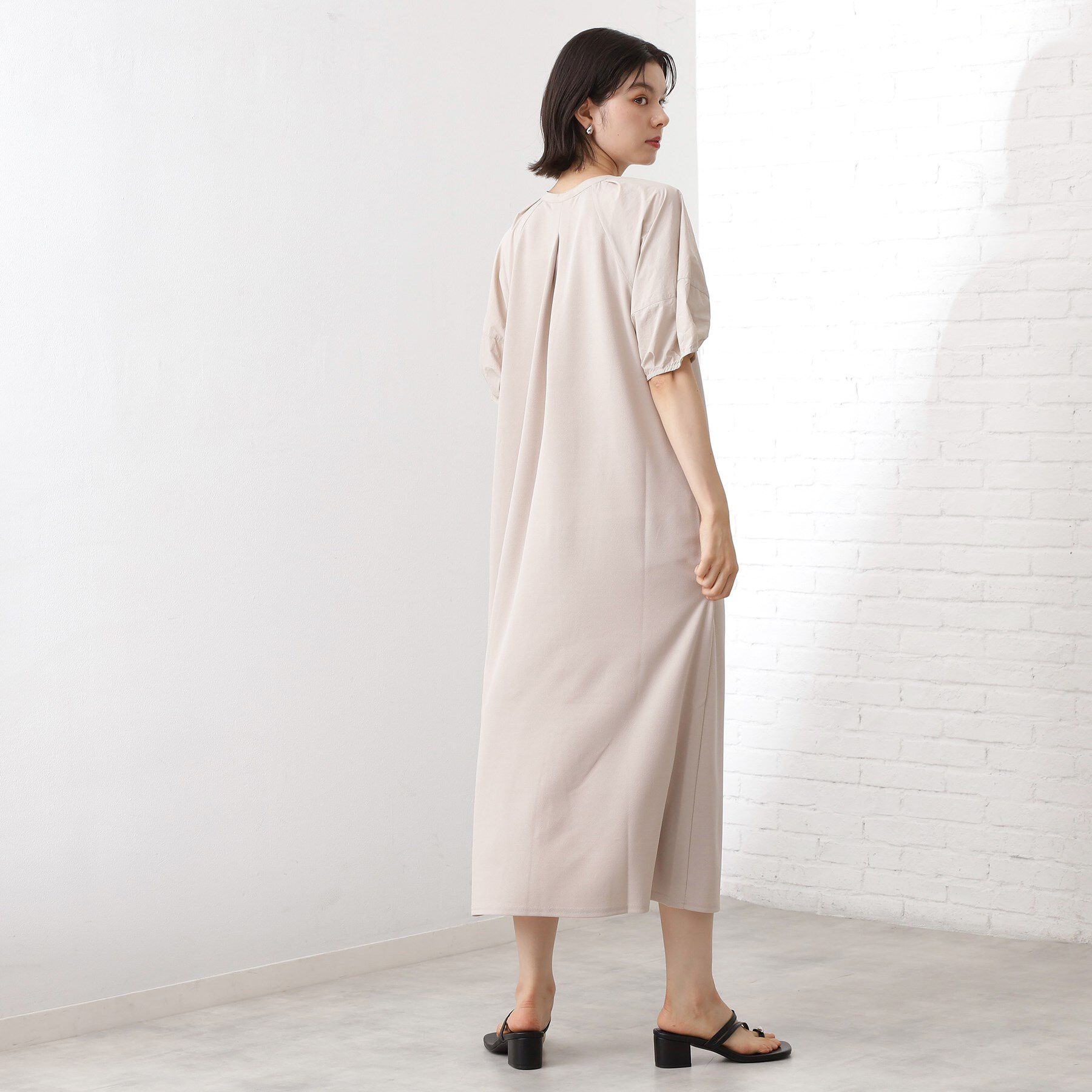 THE SHOP TK「【WEB限定】ドッキングカットソーワンピース【洗える】」|ワンピース|