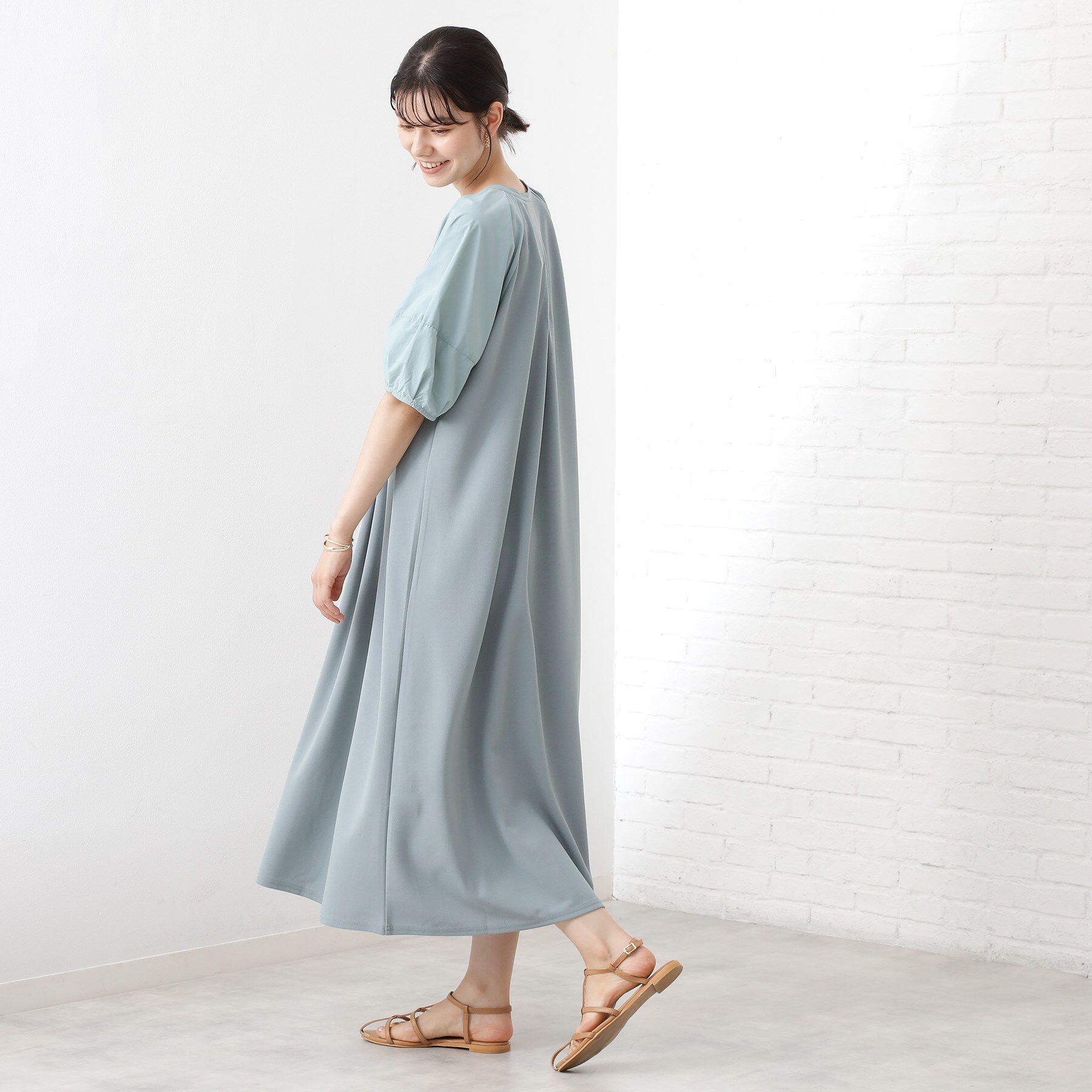 THE SHOP TK「【WEB限定】ドッキングカットソーワンピース【洗える】」|ワンピース|