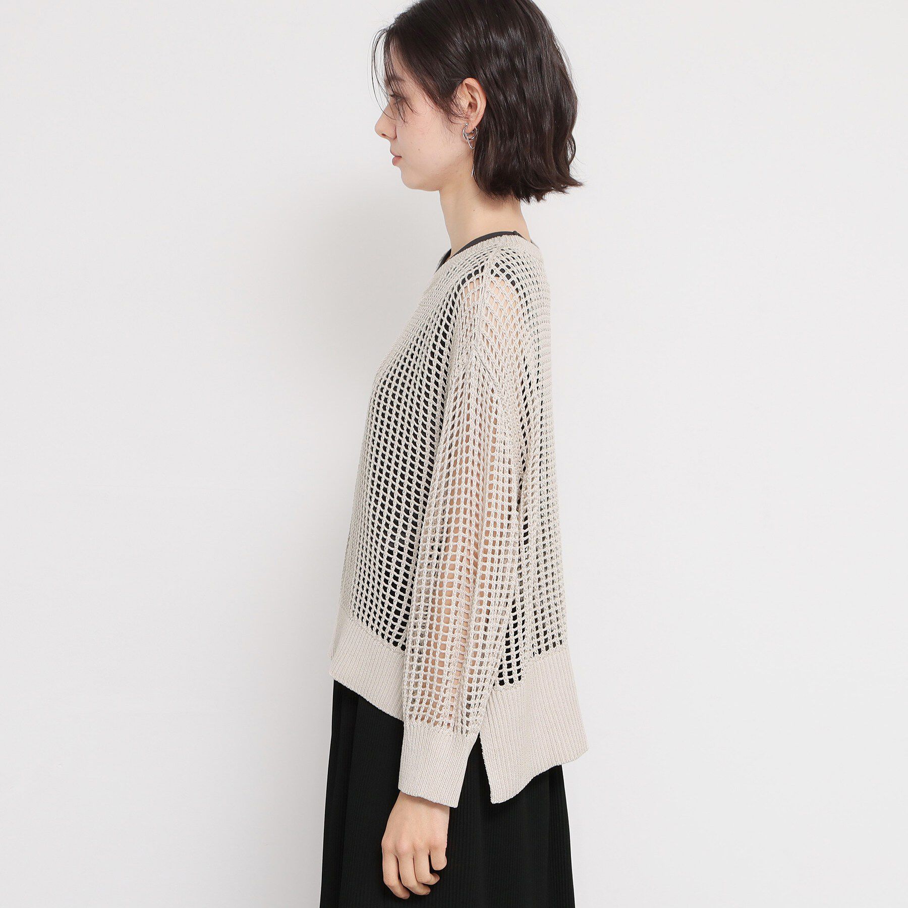 THE SHOP TK「メッシュニットプルオーバー」|ニット・セーター|