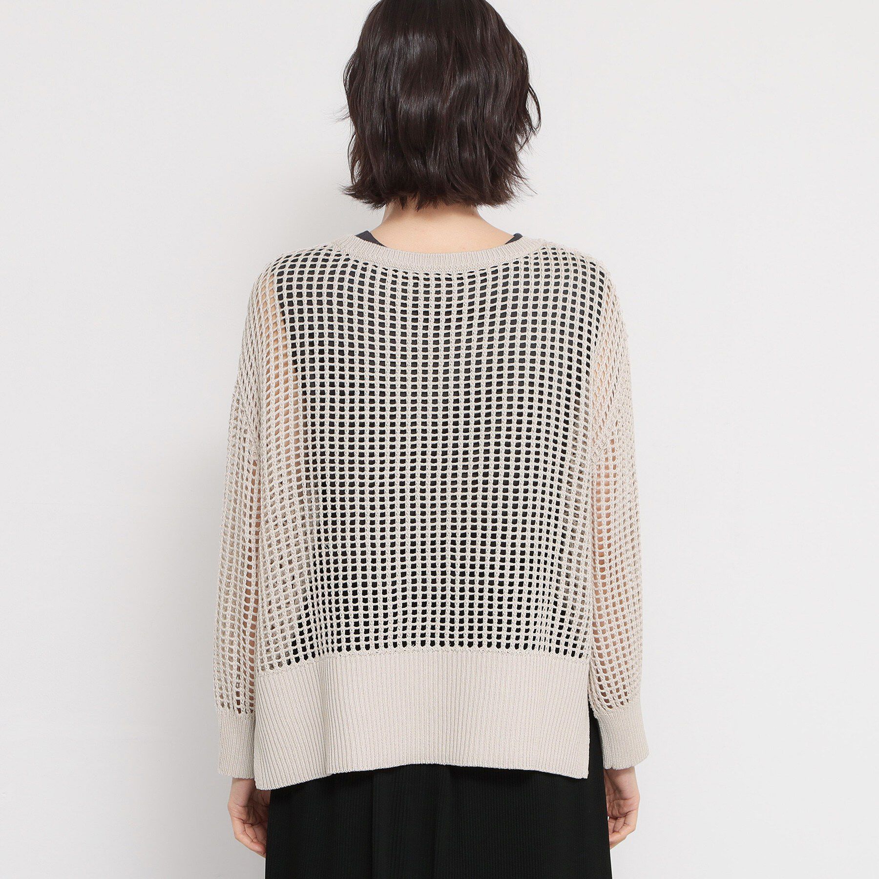 THE SHOP TK「メッシュニットプルオーバー」|ニット・セーター|