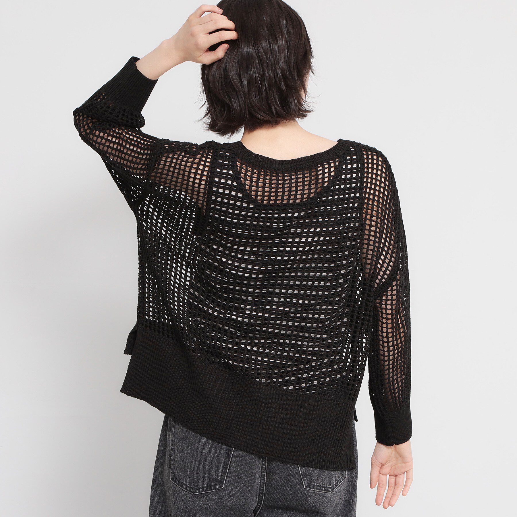 THE SHOP TK「メッシュニットプルオーバー」|ニット・セーター|