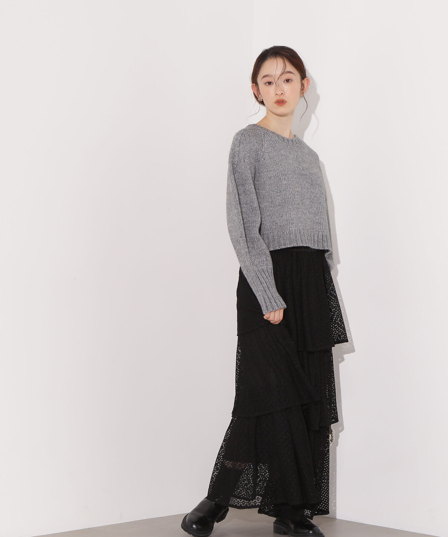  「ミドルゲージフォルムニット」|ニット・セーター|