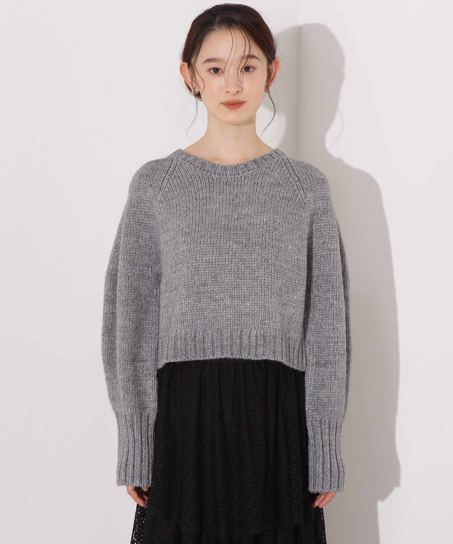 「ミドルゲージフォルムニット」|ニット・セーター|