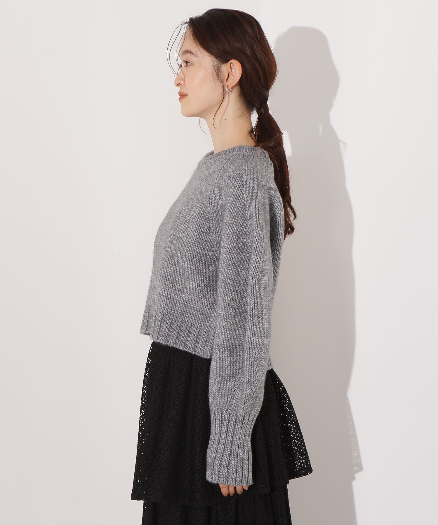  「ミドルゲージフォルムニット」|ニット・セーター|