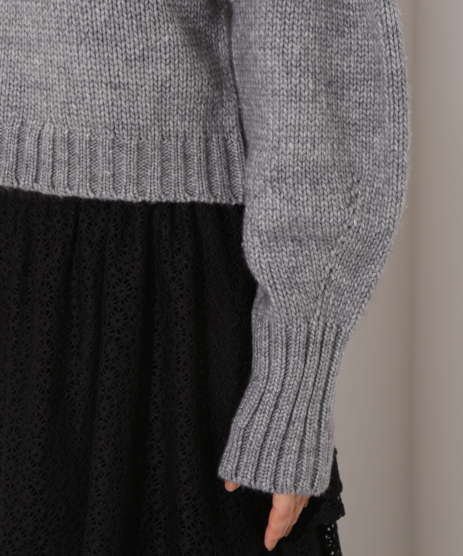  「ミドルゲージフォルムニット」|ニット・セーター|