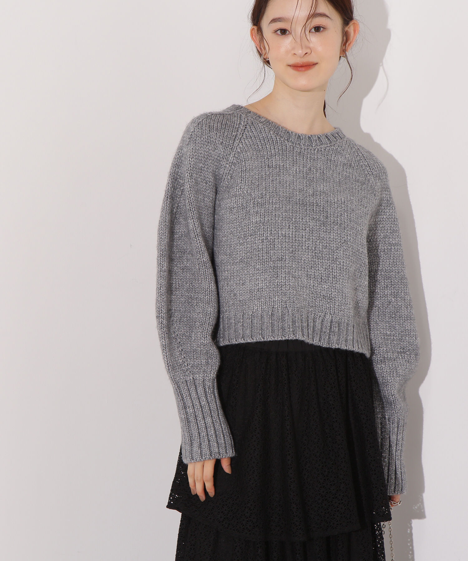  「ミドルゲージフォルムニット」|ニット・セーター|