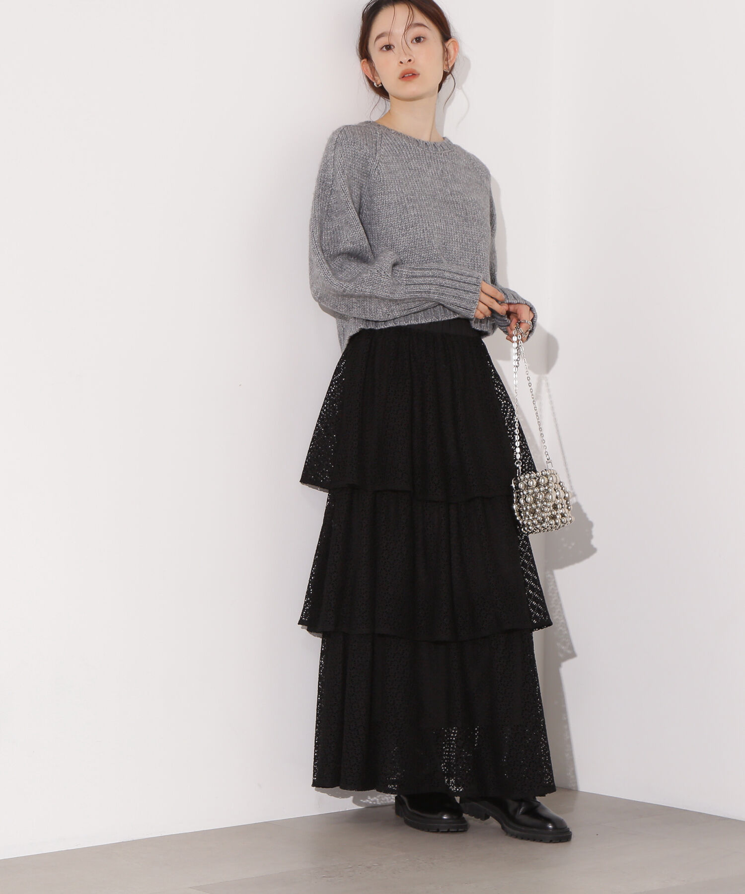  「ミドルゲージフォルムニット」|ニット・セーター|