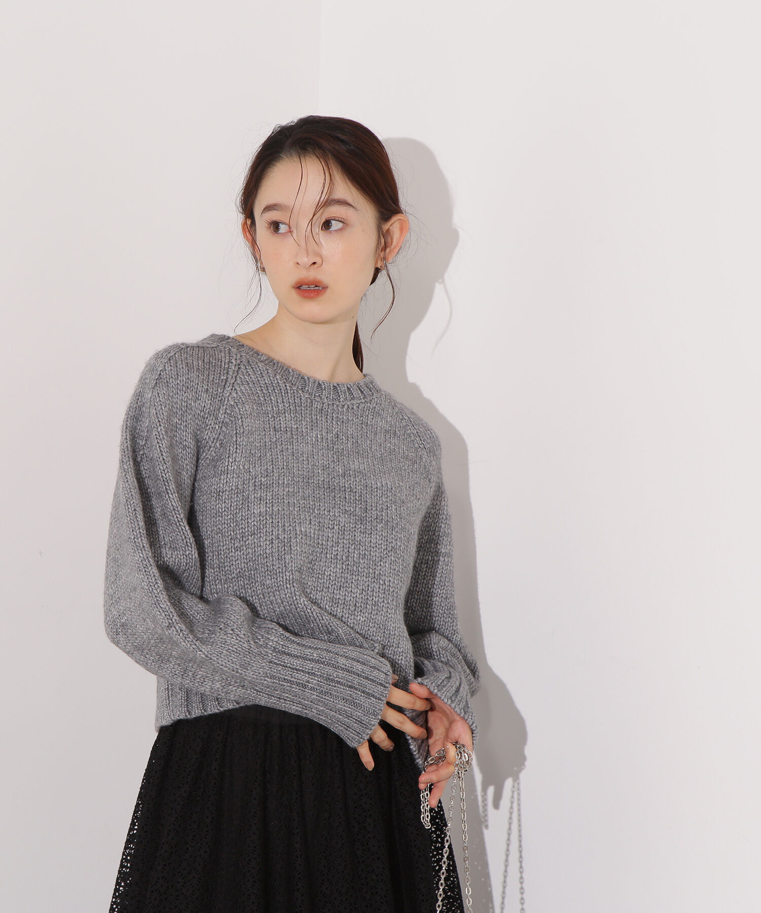  「ミドルゲージフォルムニット」|ニット・セーター|