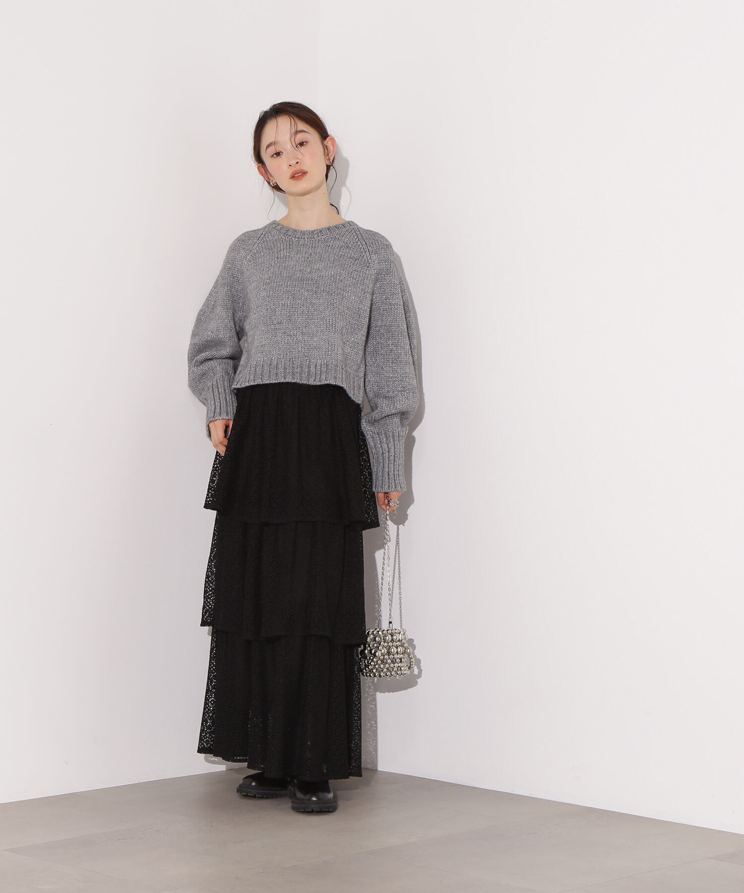  「ミドルゲージフォルムニット」|ニット・セーター|