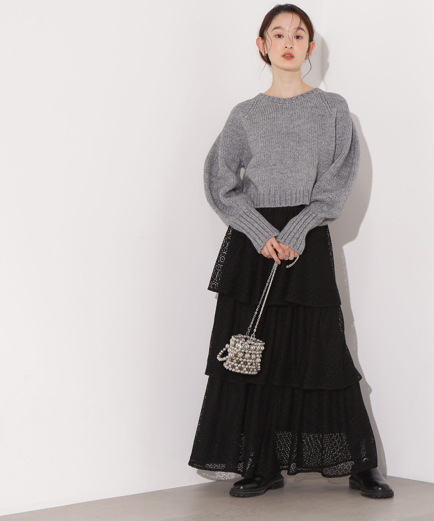  「ミドルゲージフォルムニット」|ニット・セーター|