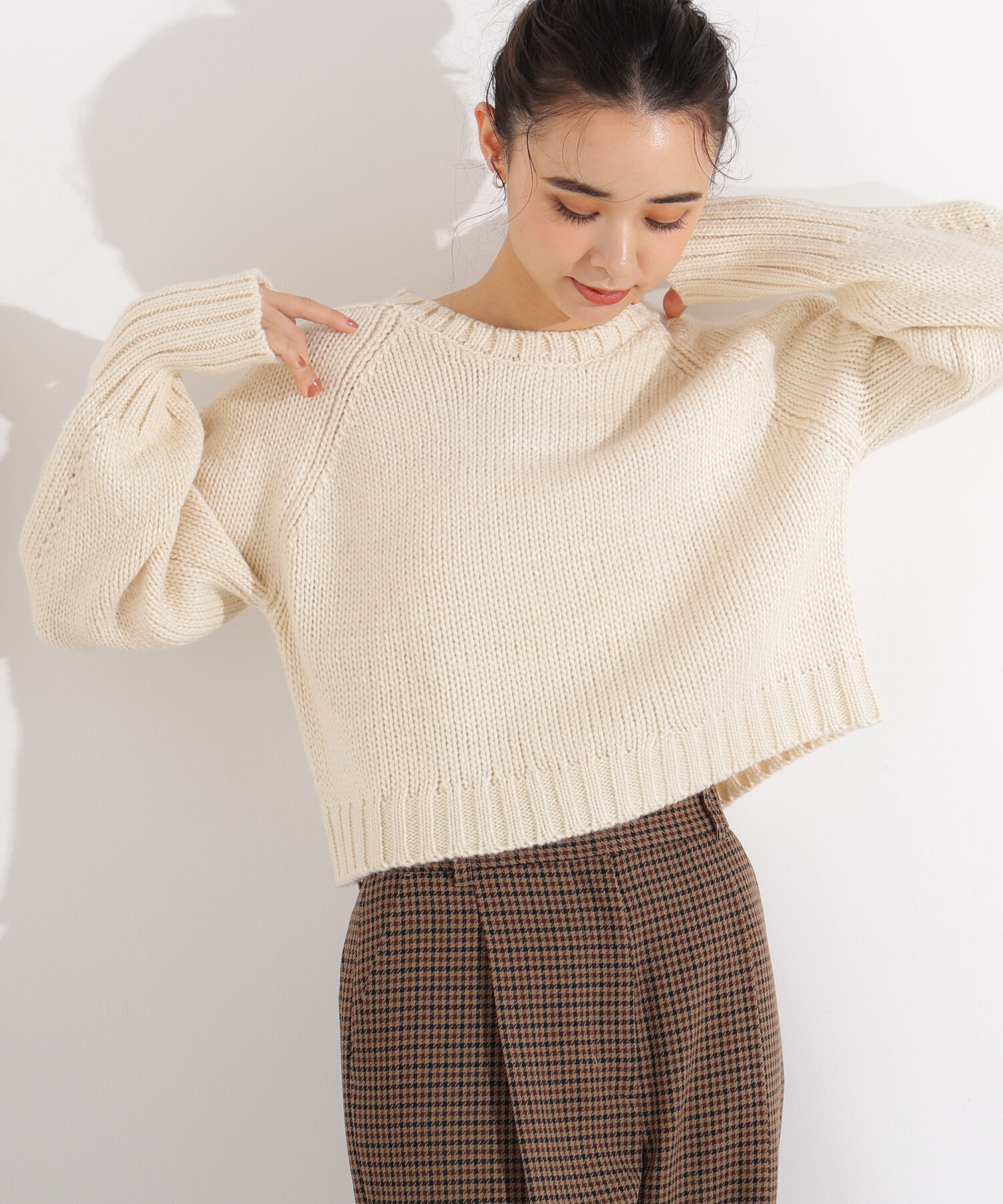  「ミドルゲージフォルムニット」|ニット・セーター|