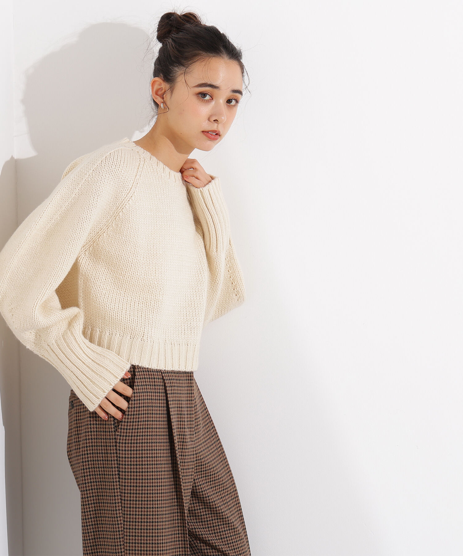  「ミドルゲージフォルムニット」|ニット・セーター|