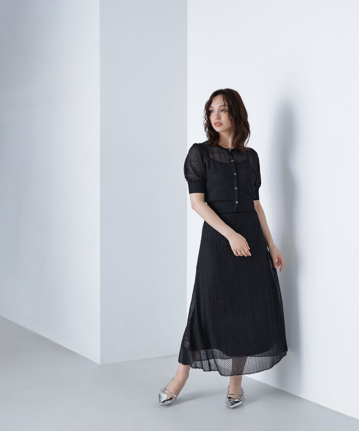  「レースニットカーディガン」|ニット・セーター|