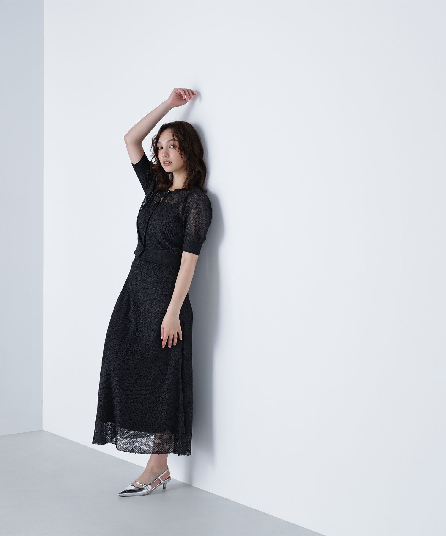  「レースニットカーディガン」|ニット・セーター|