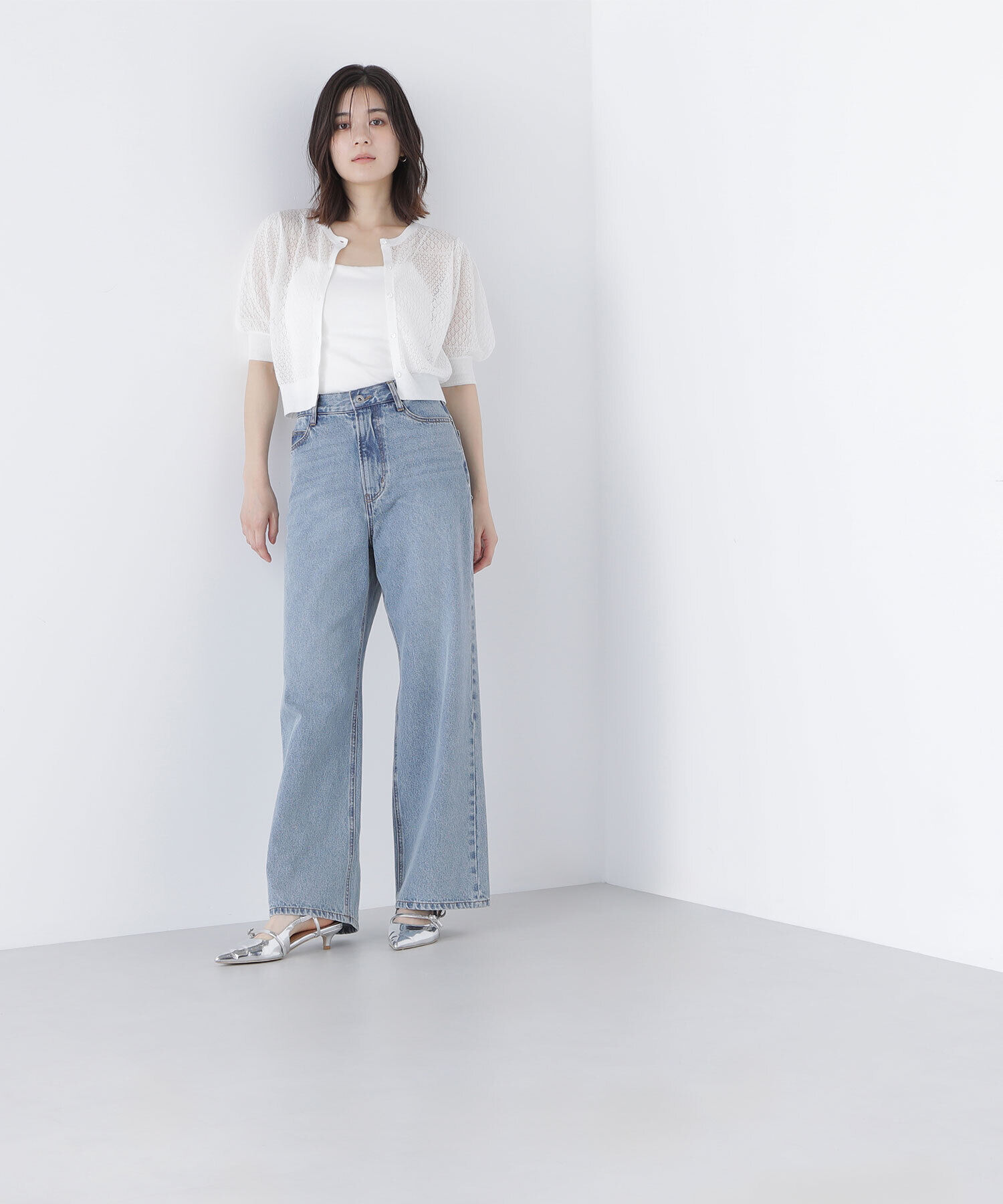  「レースニットカーディガン」|ニット・セーター|