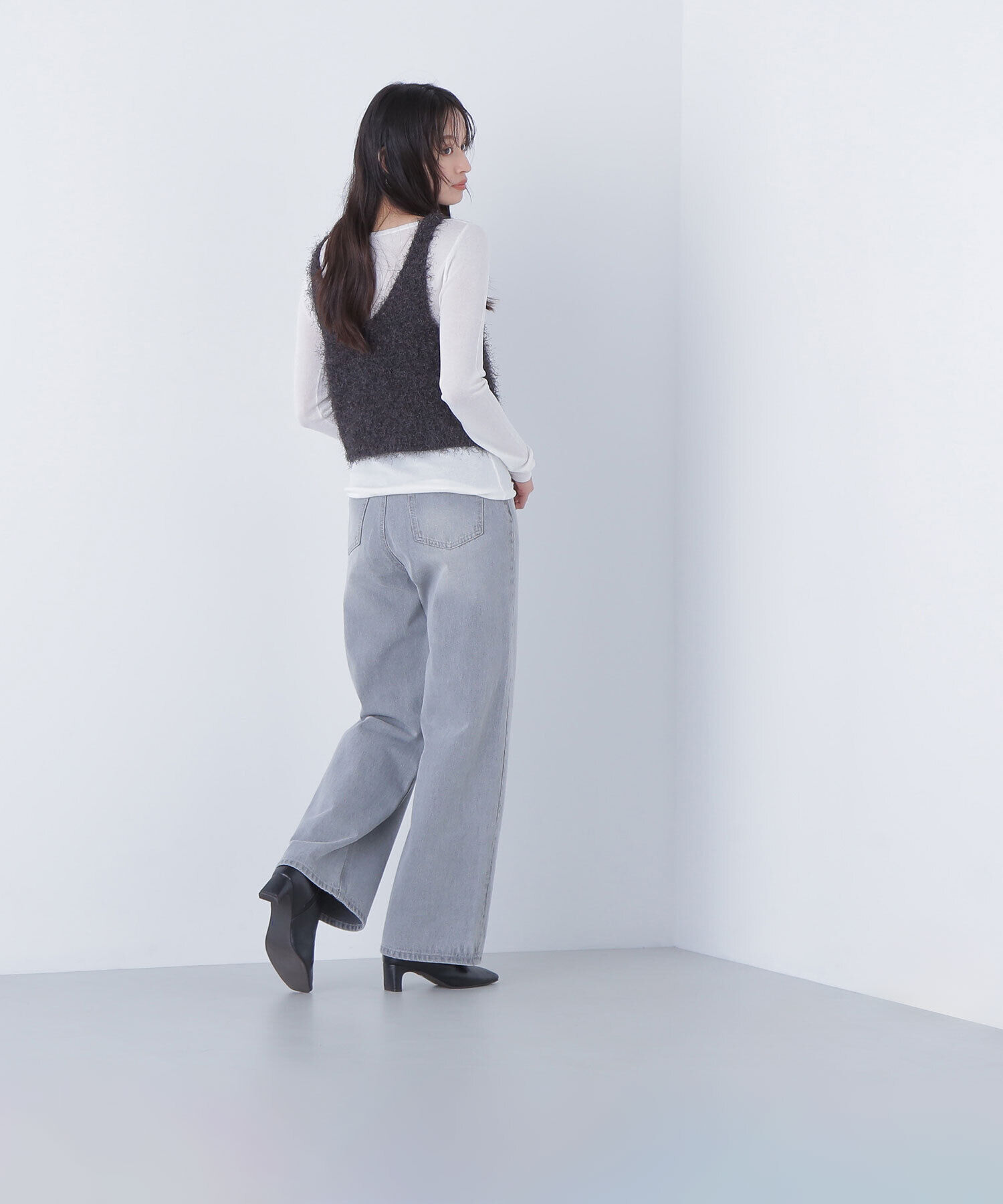  「シアーレイヤードフリンジベストセット」|ニット・セーター|