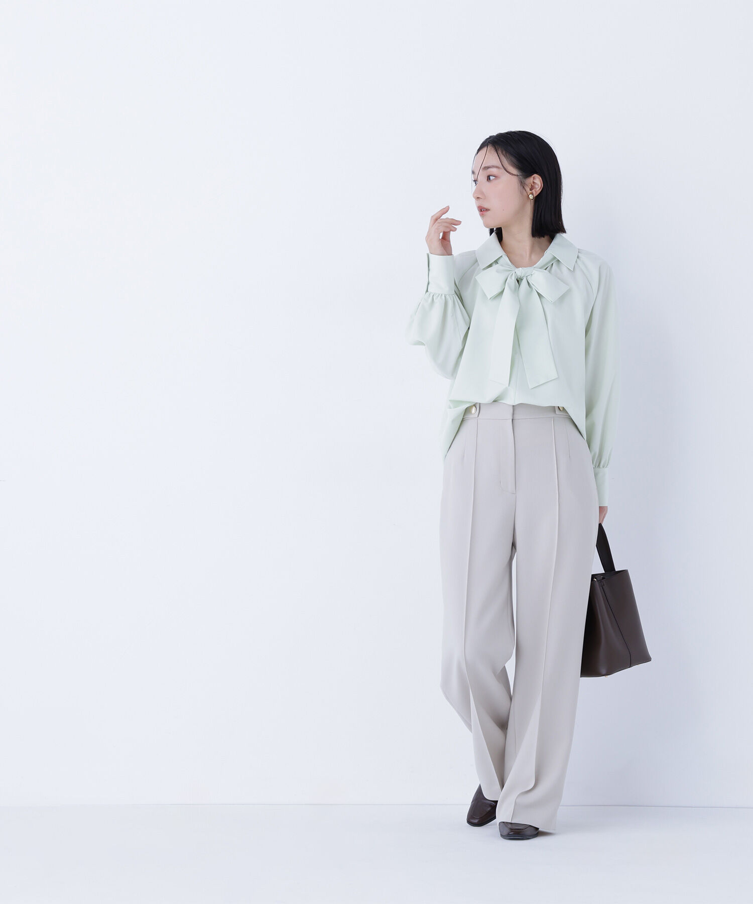  「ゴールドボタンワイドパンツ」|その他|