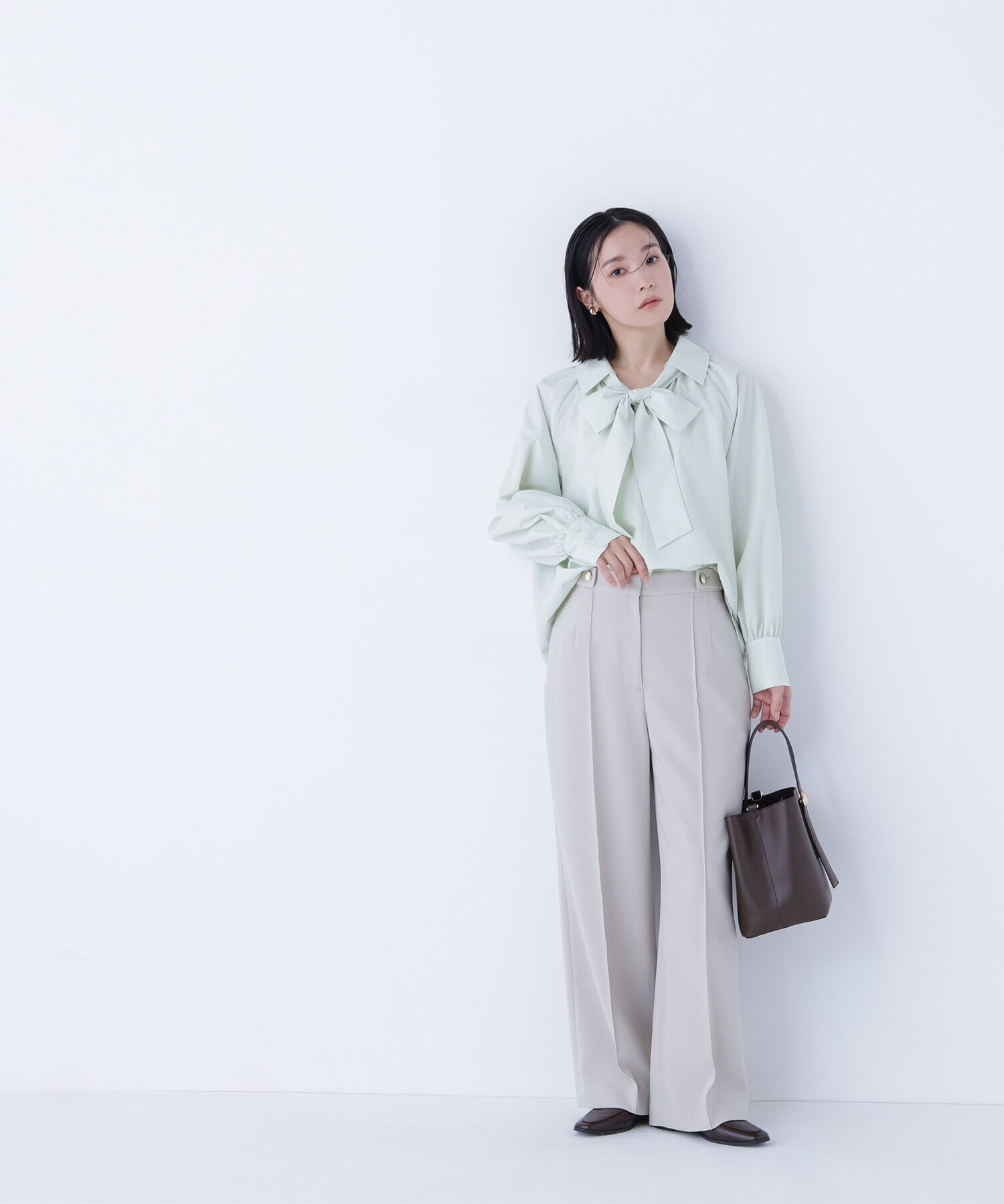  「ゴールドボタンワイドパンツ」|その他|