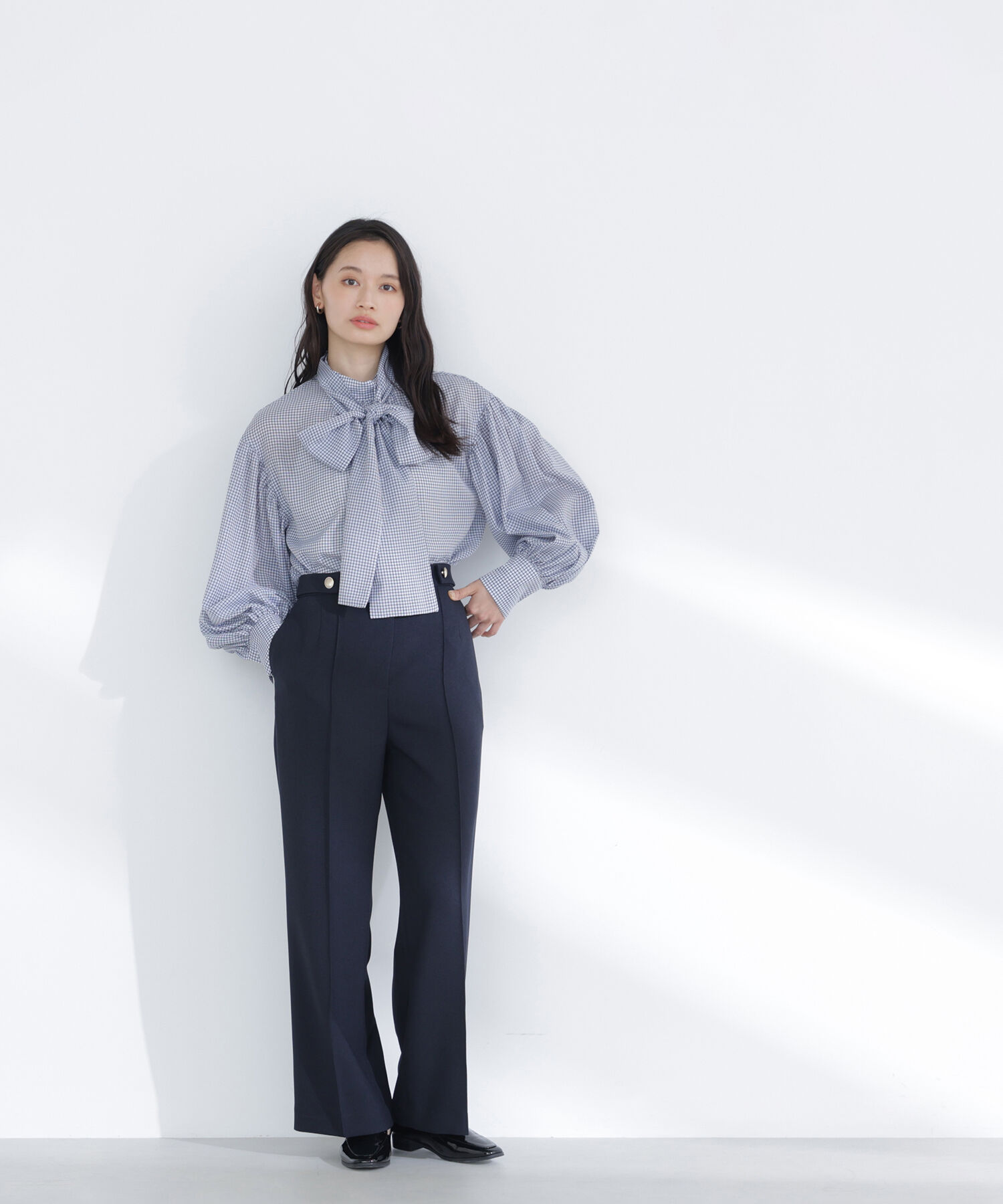  「ゴールドボタンワイドパンツ」|その他|